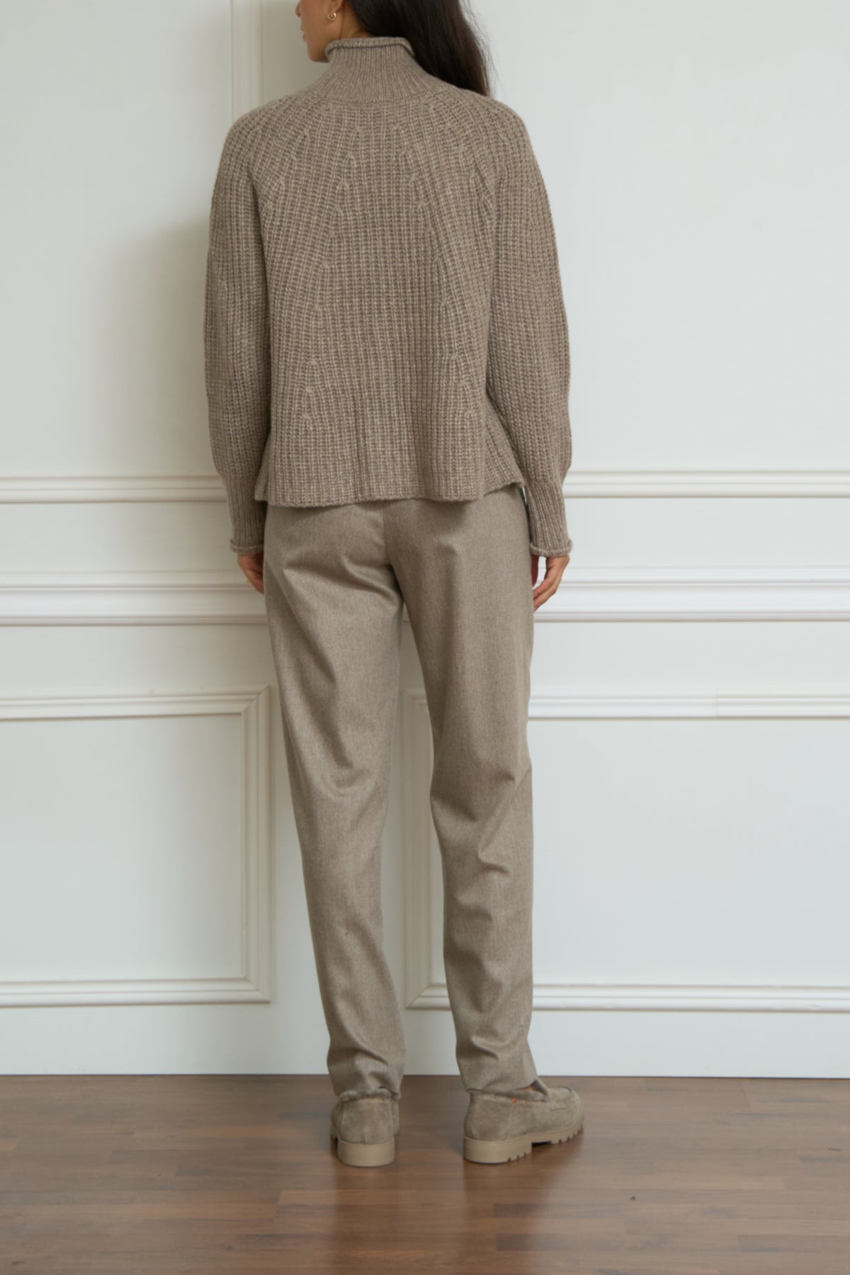 Taupe cashmere sweater