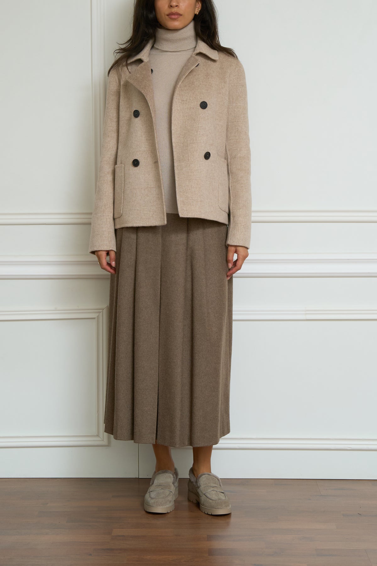 Caban in beige