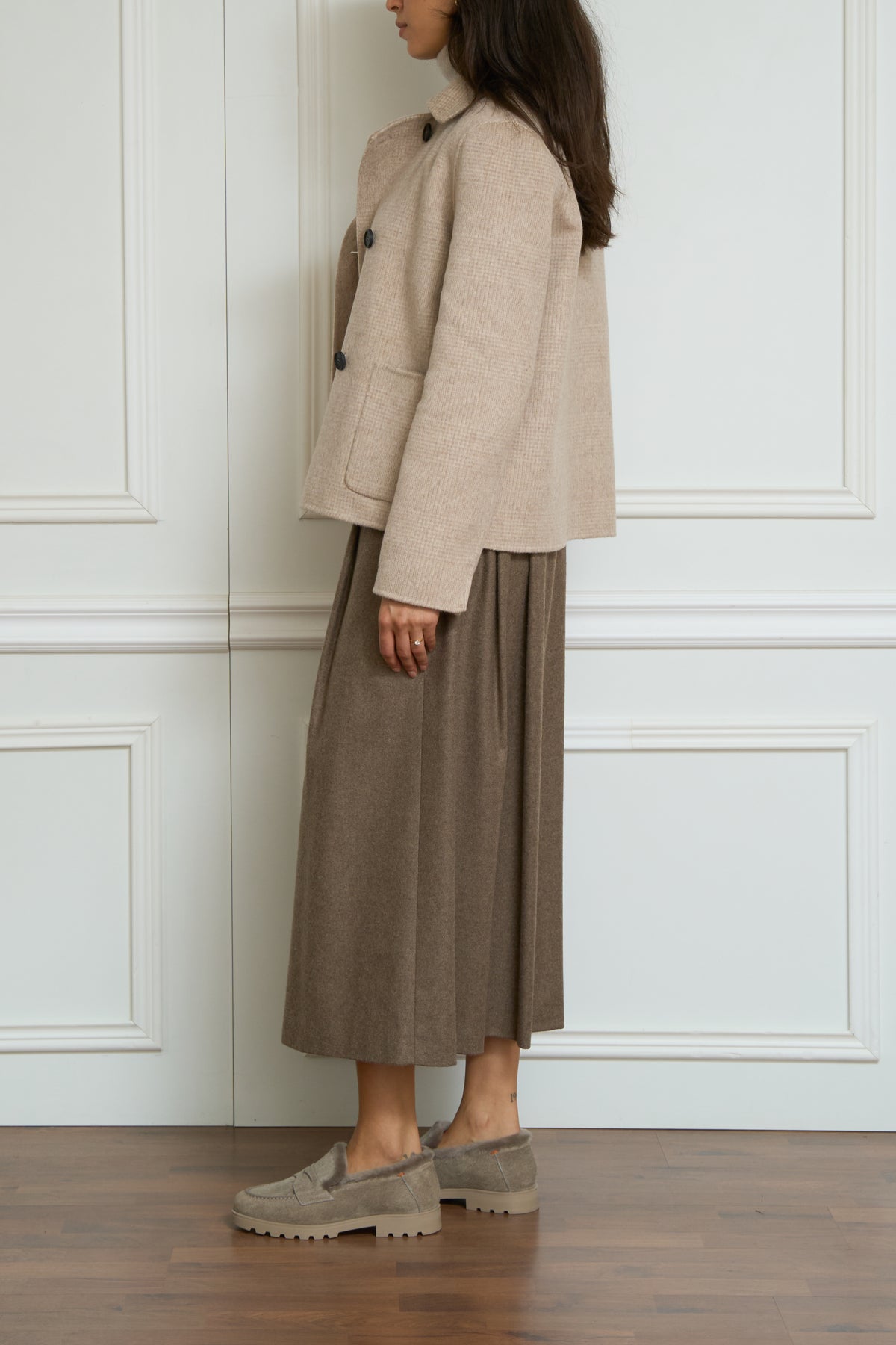 Caban in beige