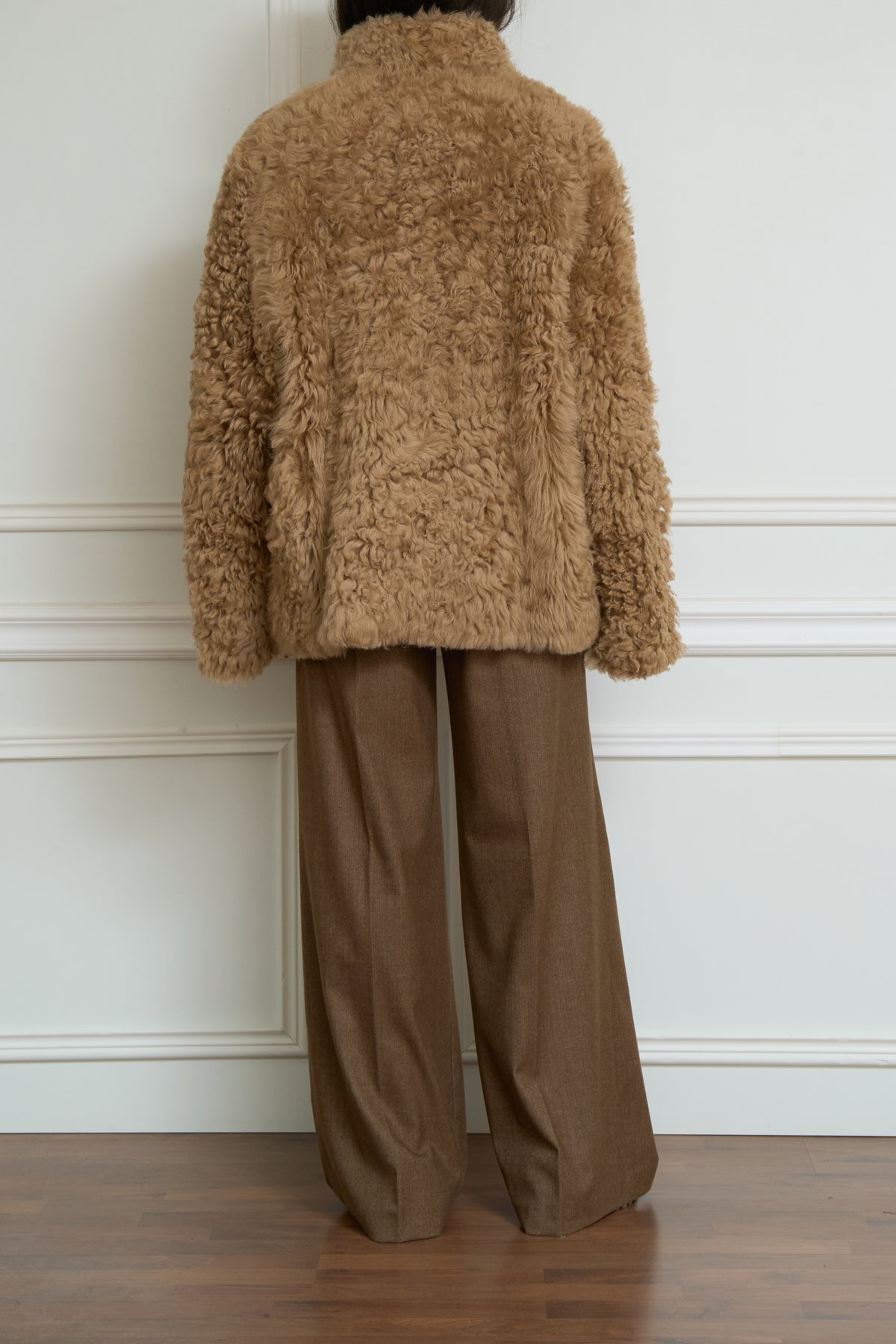 Reversible jacket 'Cleo' in camel