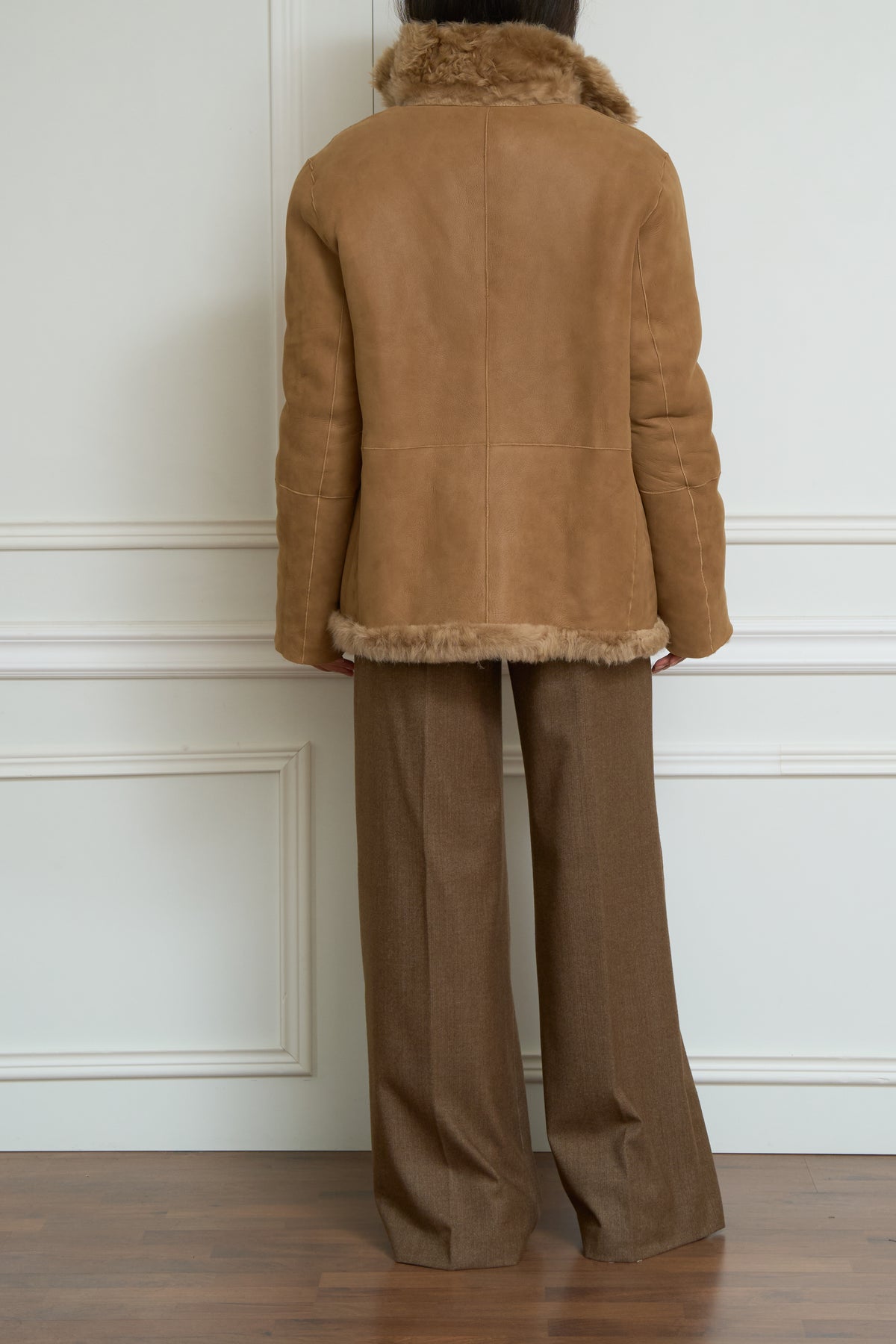 Reversible jacket 'Cleo' in camel