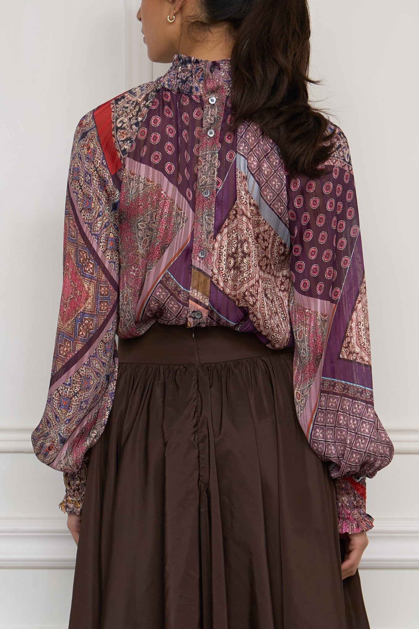Gemusterte Bluse in multi