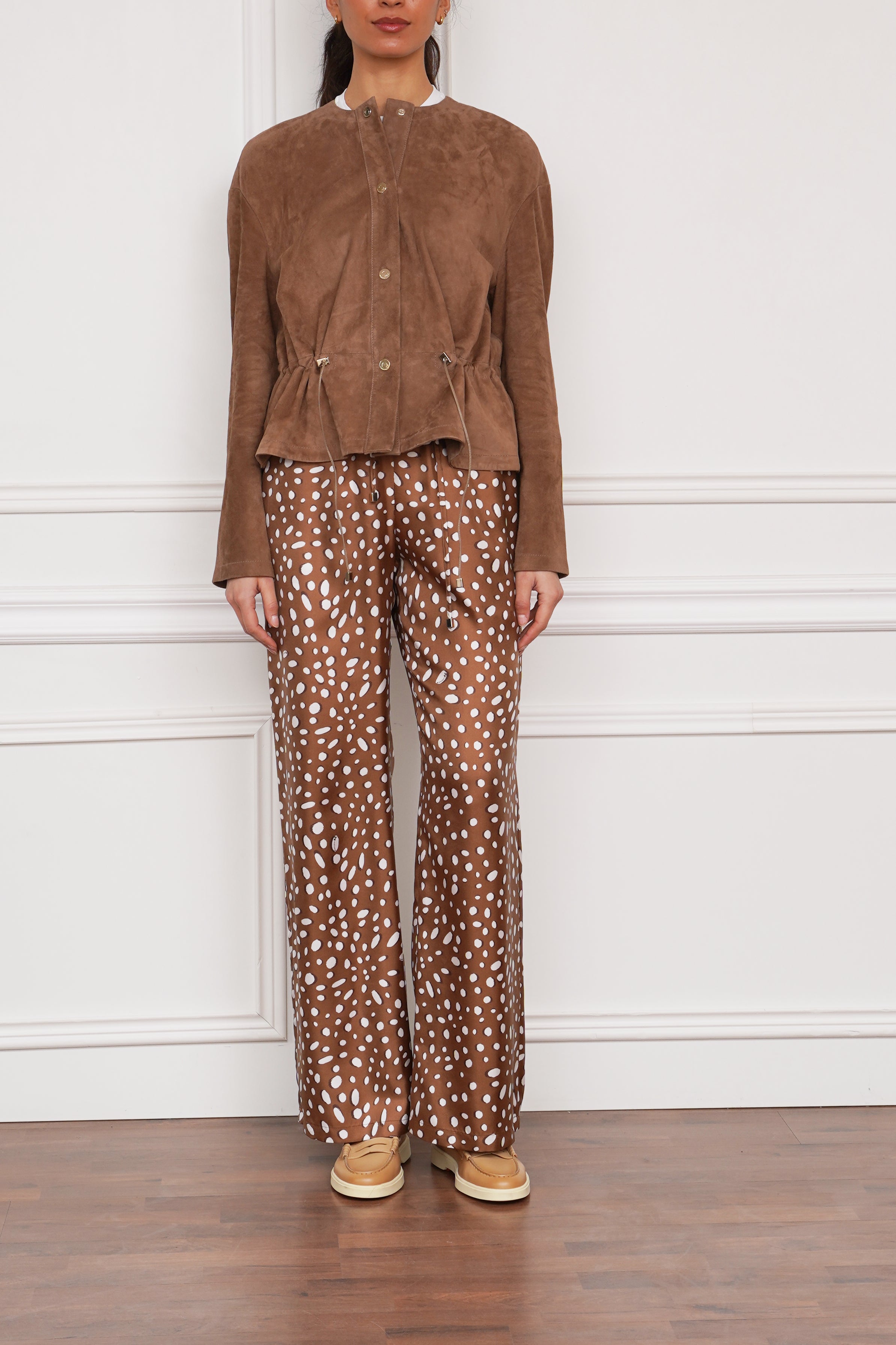 Wildlederjacke in braun