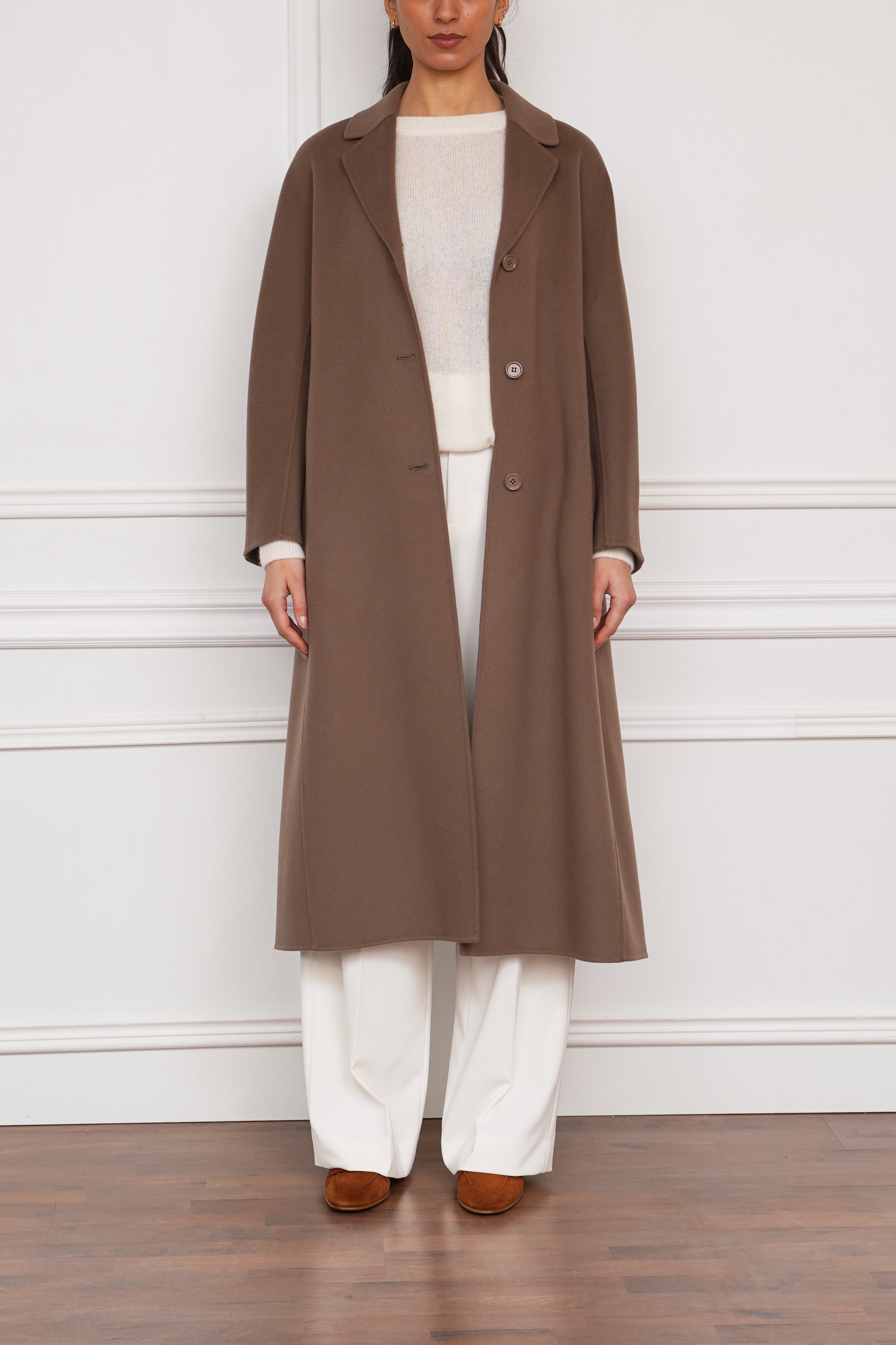 Wollmantel 'Dama' in braun