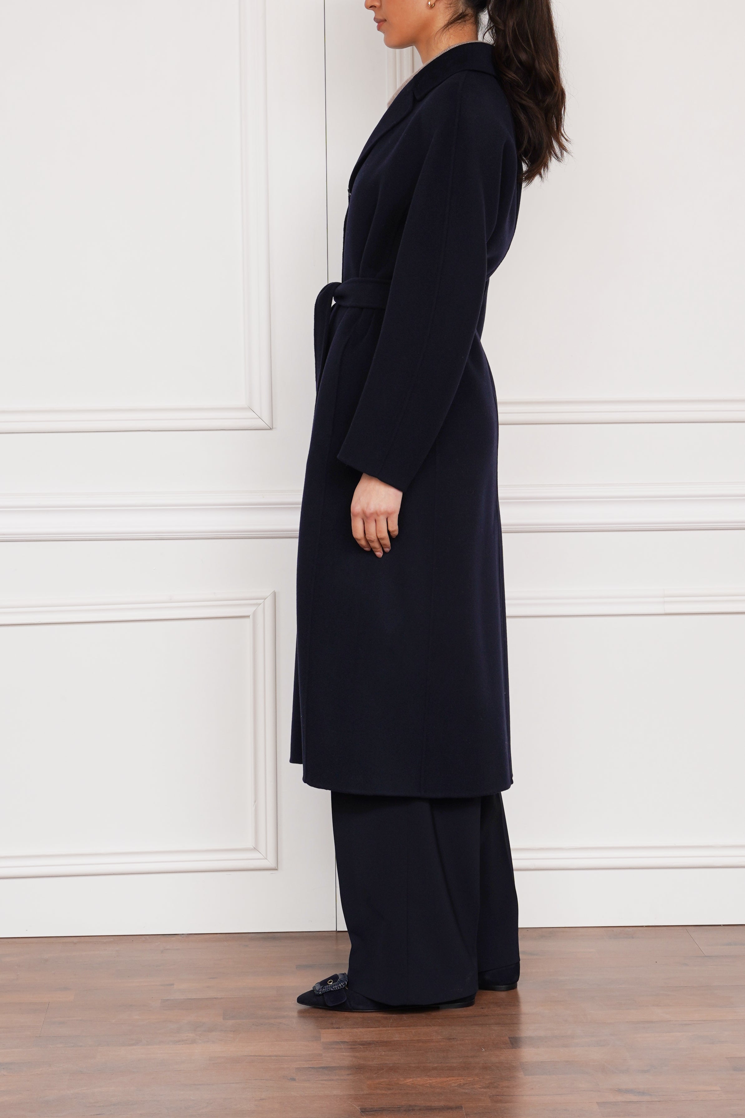 Wollmantel 'Dama' in marine