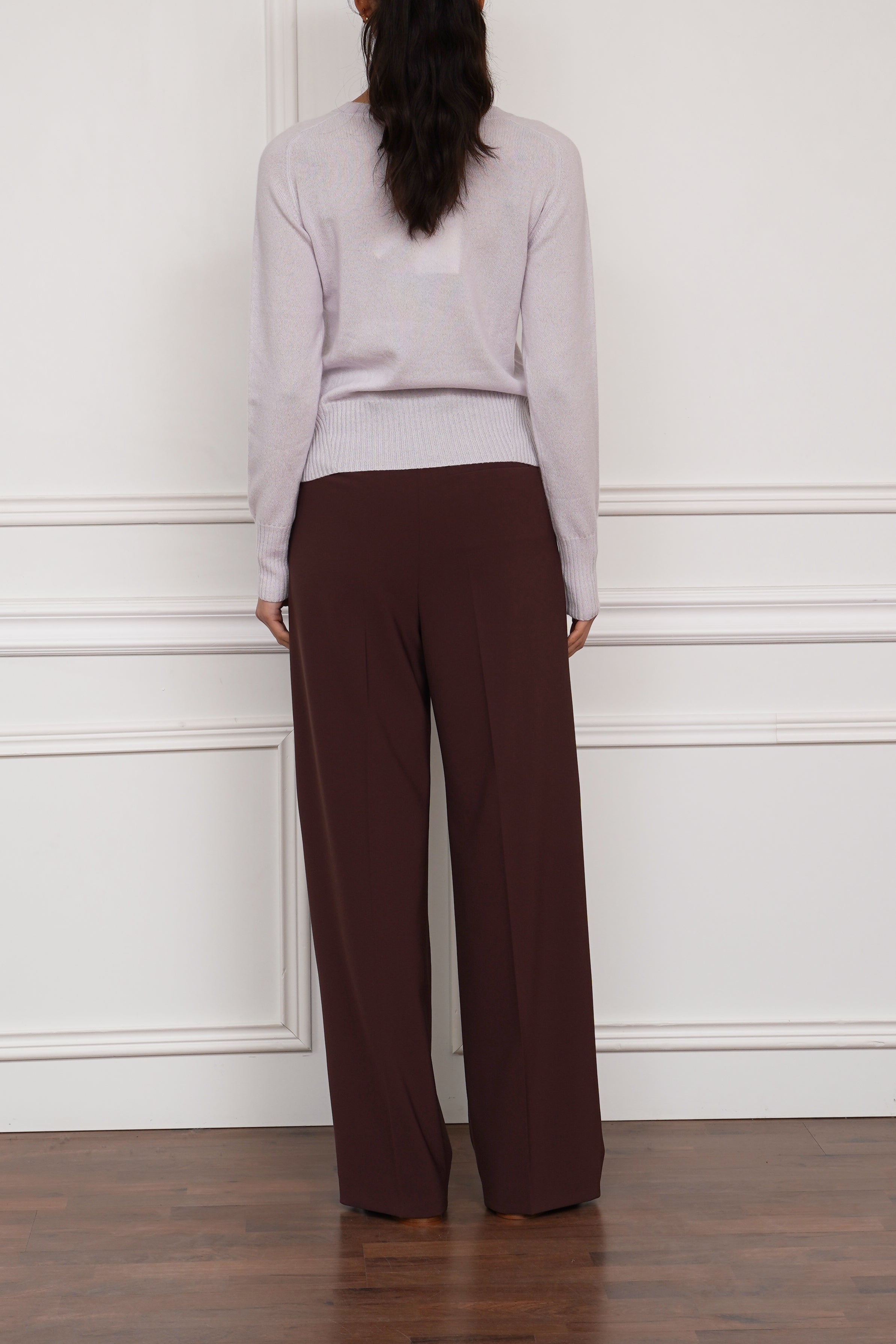 Kaschmirpullover in flieder