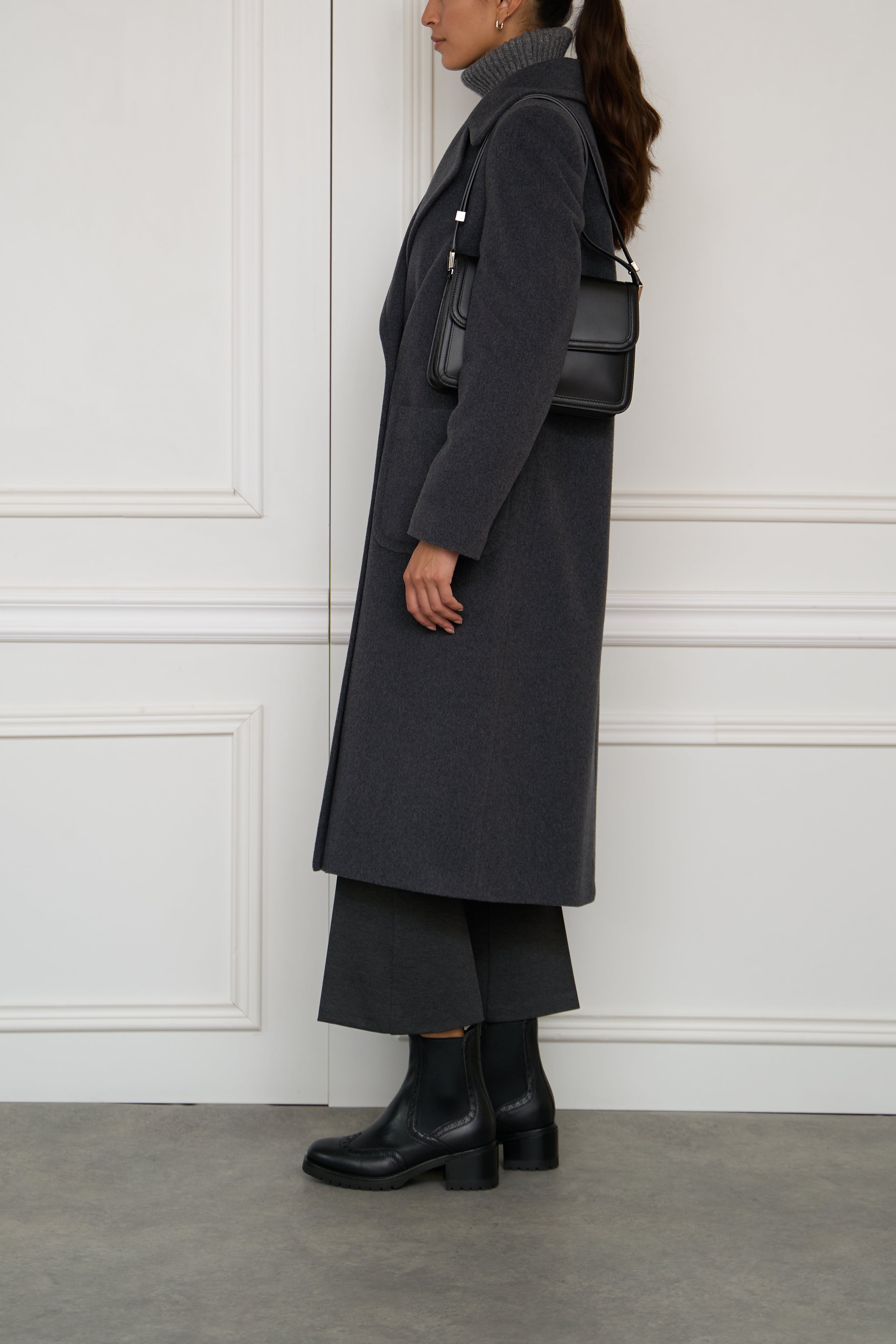 Checked blazer in beige-black