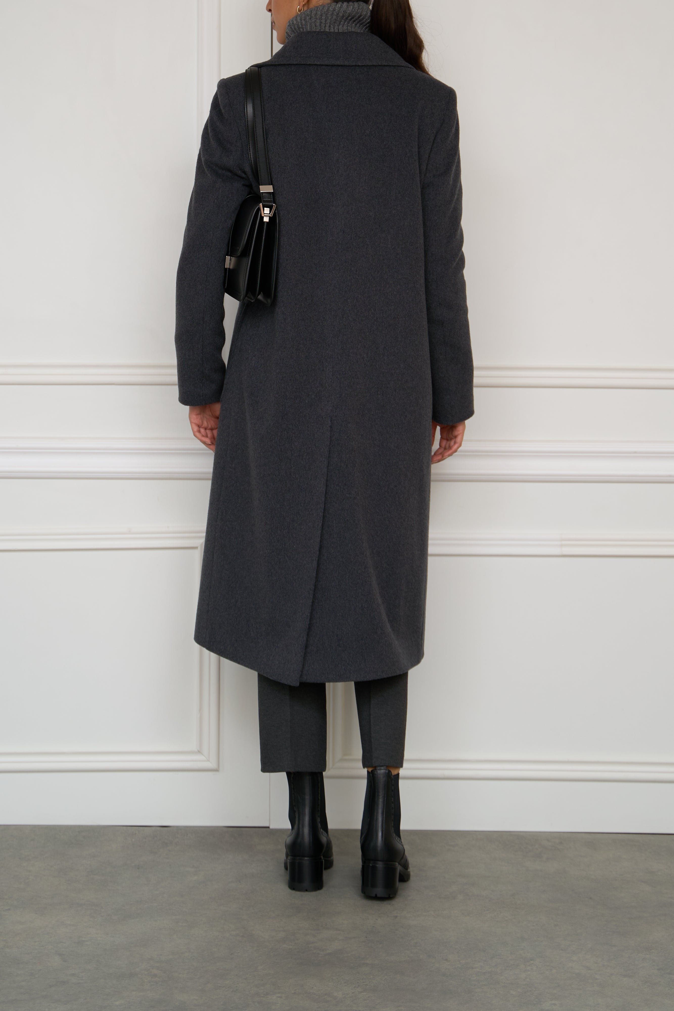 Checked blazer in beige-black