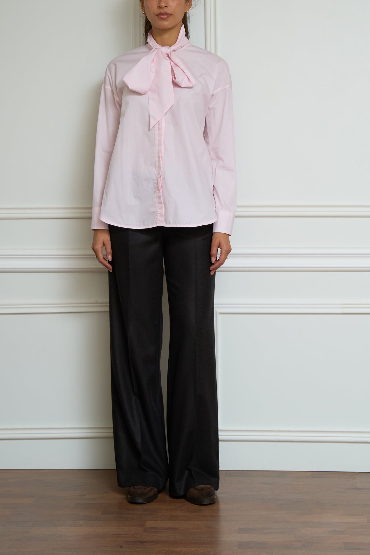 Silk blouse in pink