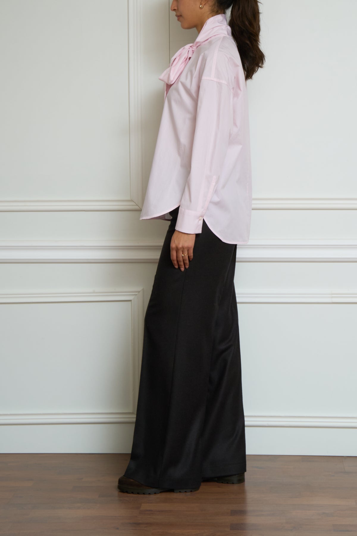 Silk blouse in pink