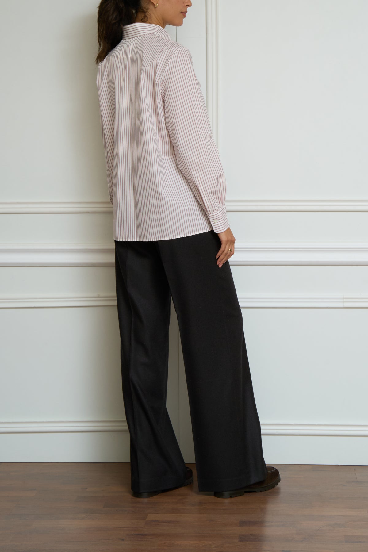 Gestreifte Bluse in rosa