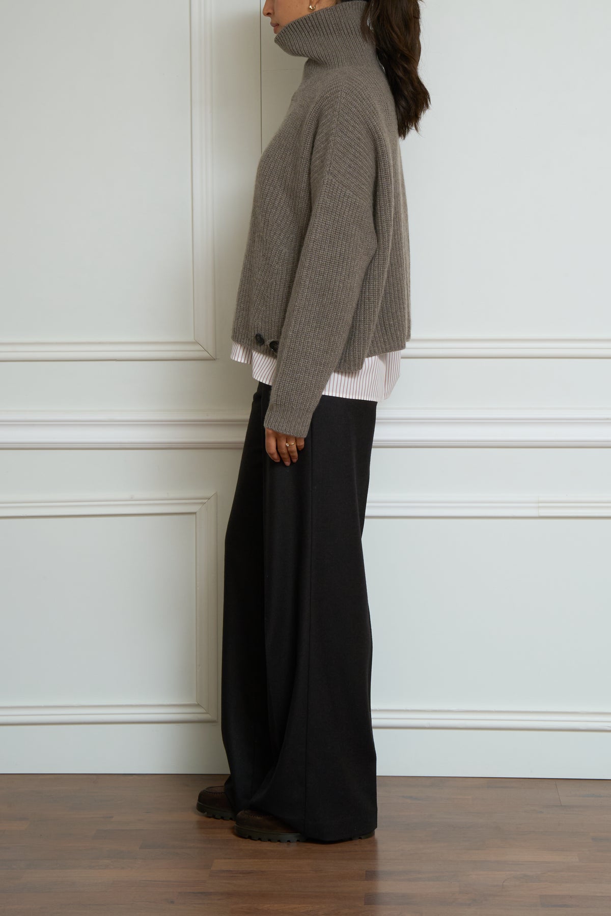 Kaschmir-Pullover 'Ailis' in taupe