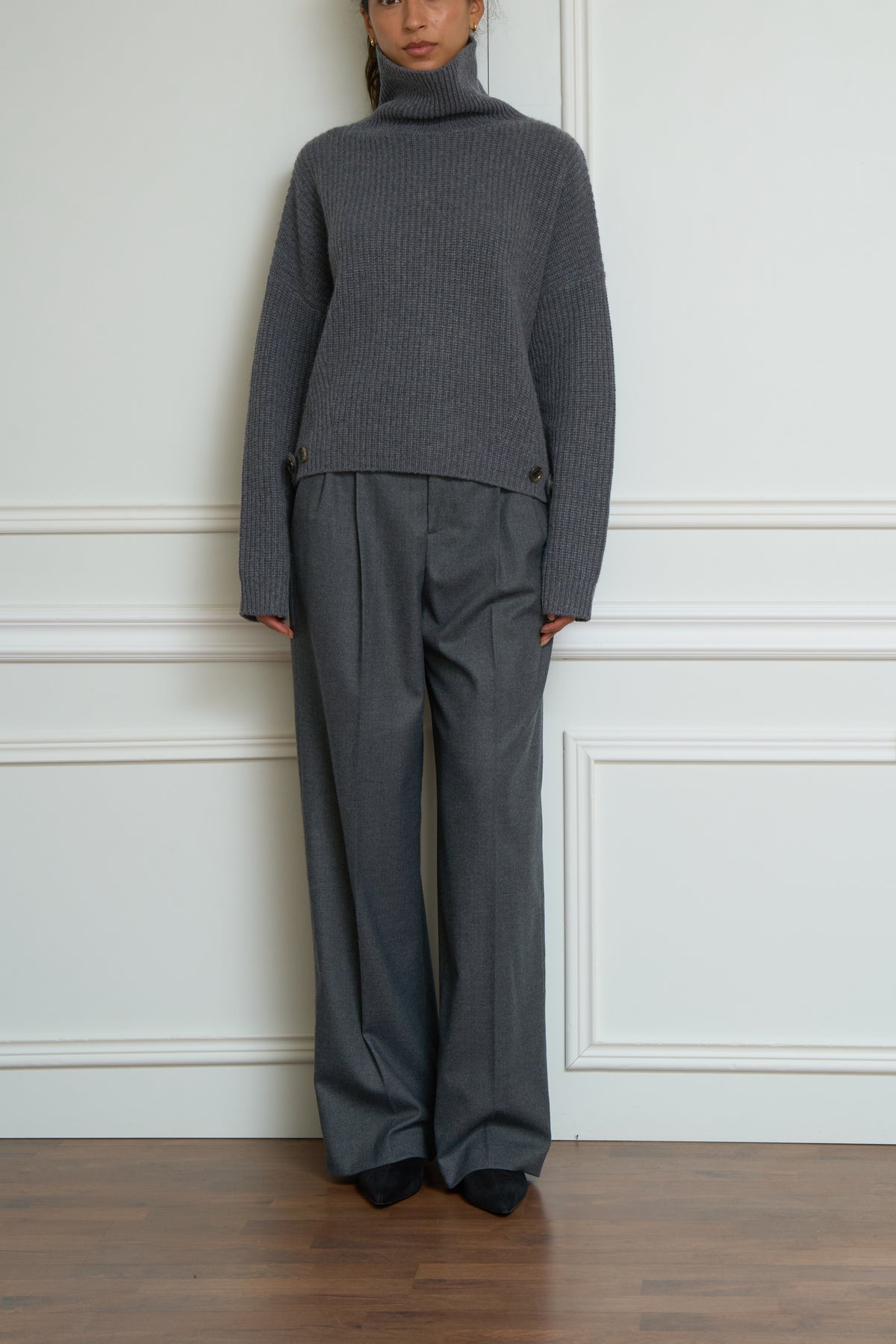 Kaschmir-Pullover 'Ailis' in grau