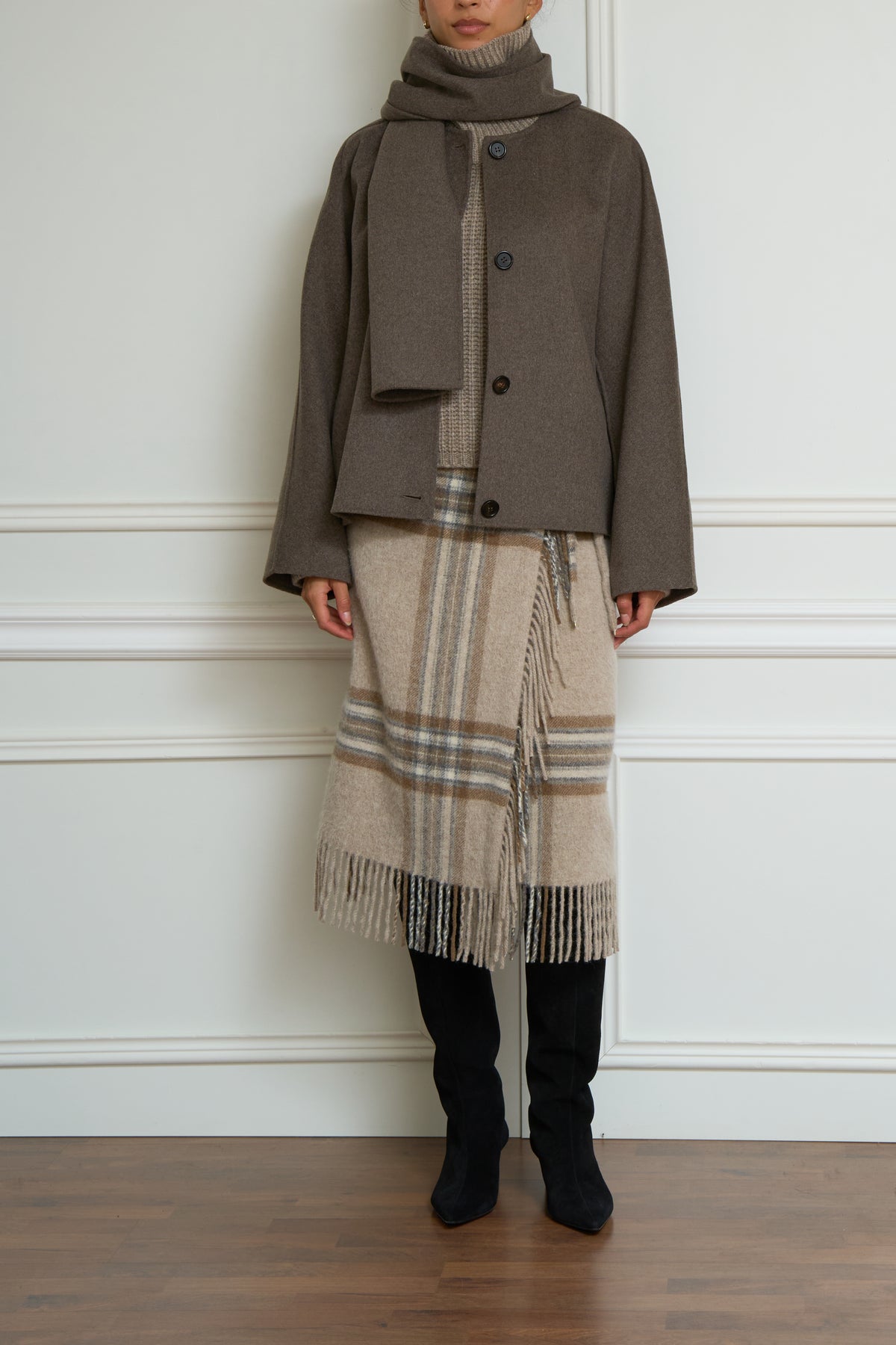 Jacke 'Kate' in taupe
