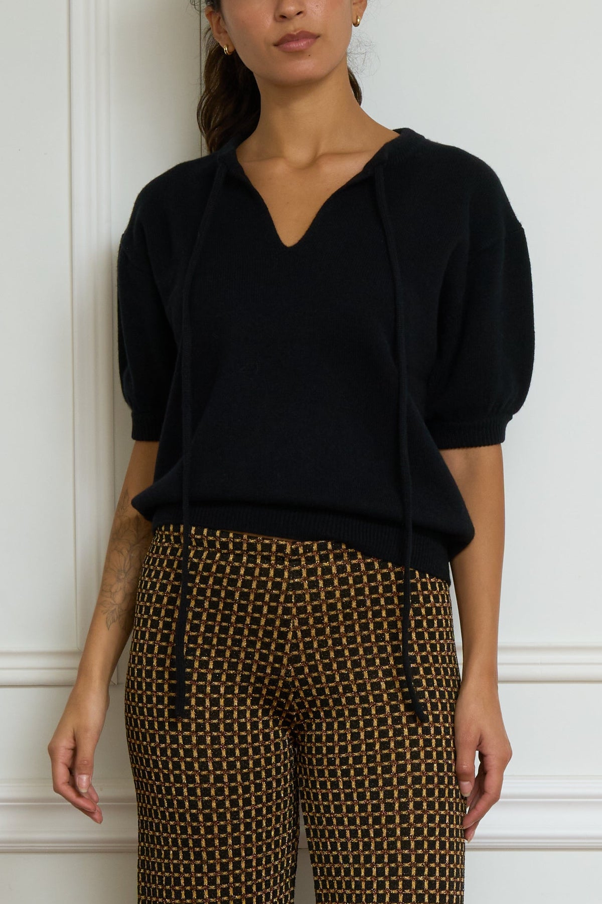 Kaschmir-Pullover 'Brie' in schwarz
