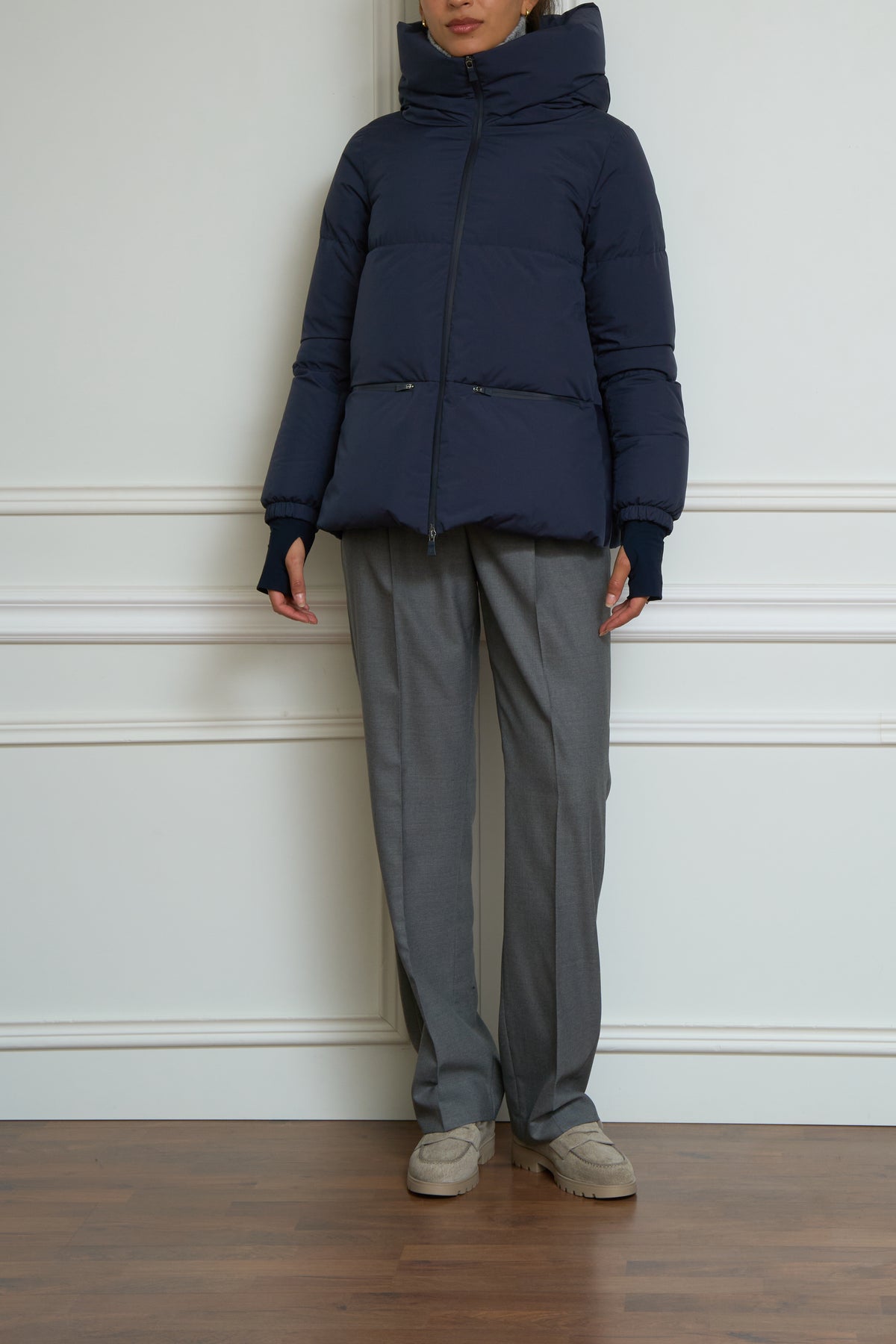 Daunenjacke in blau