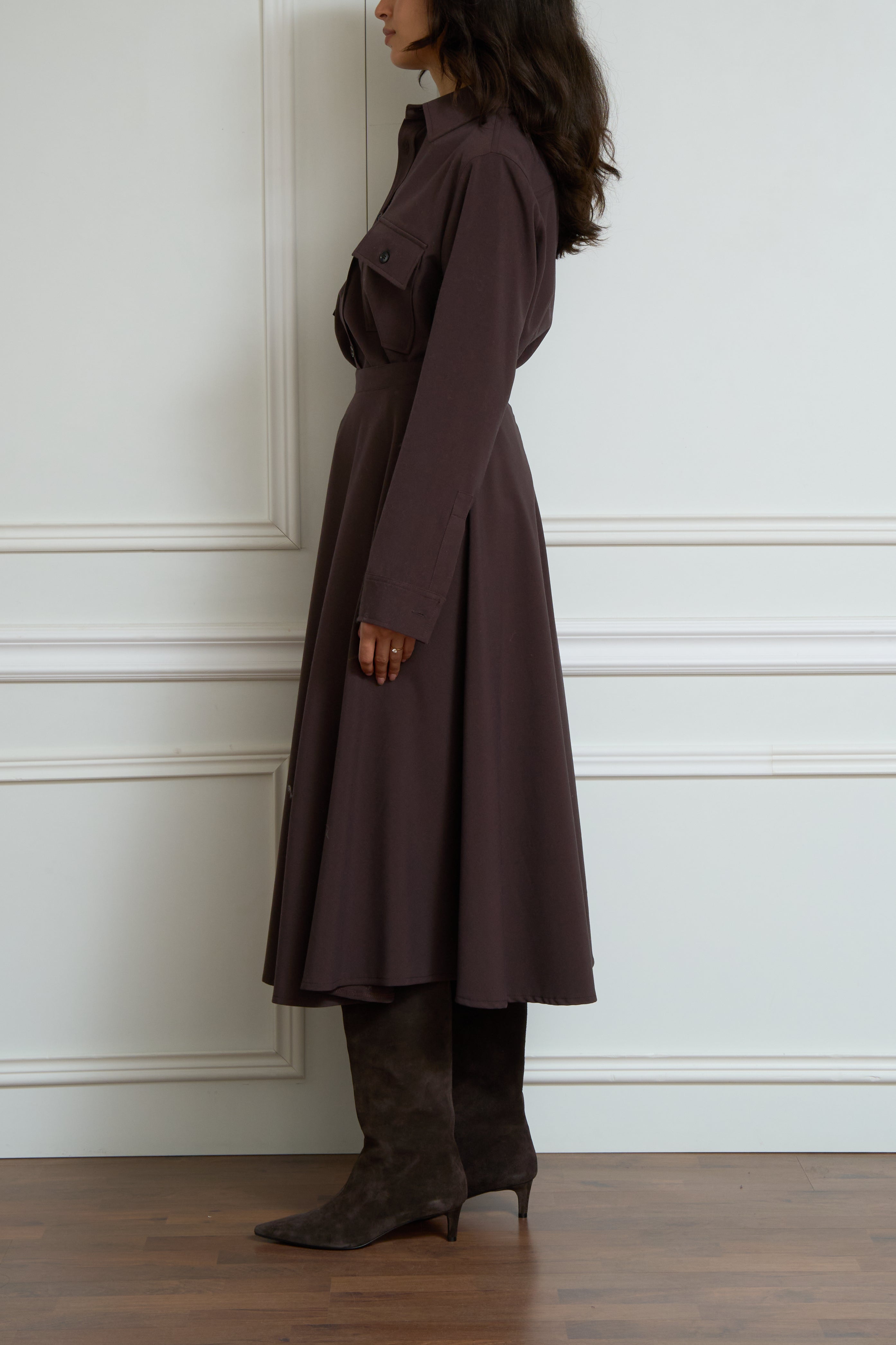 Bluse in braun