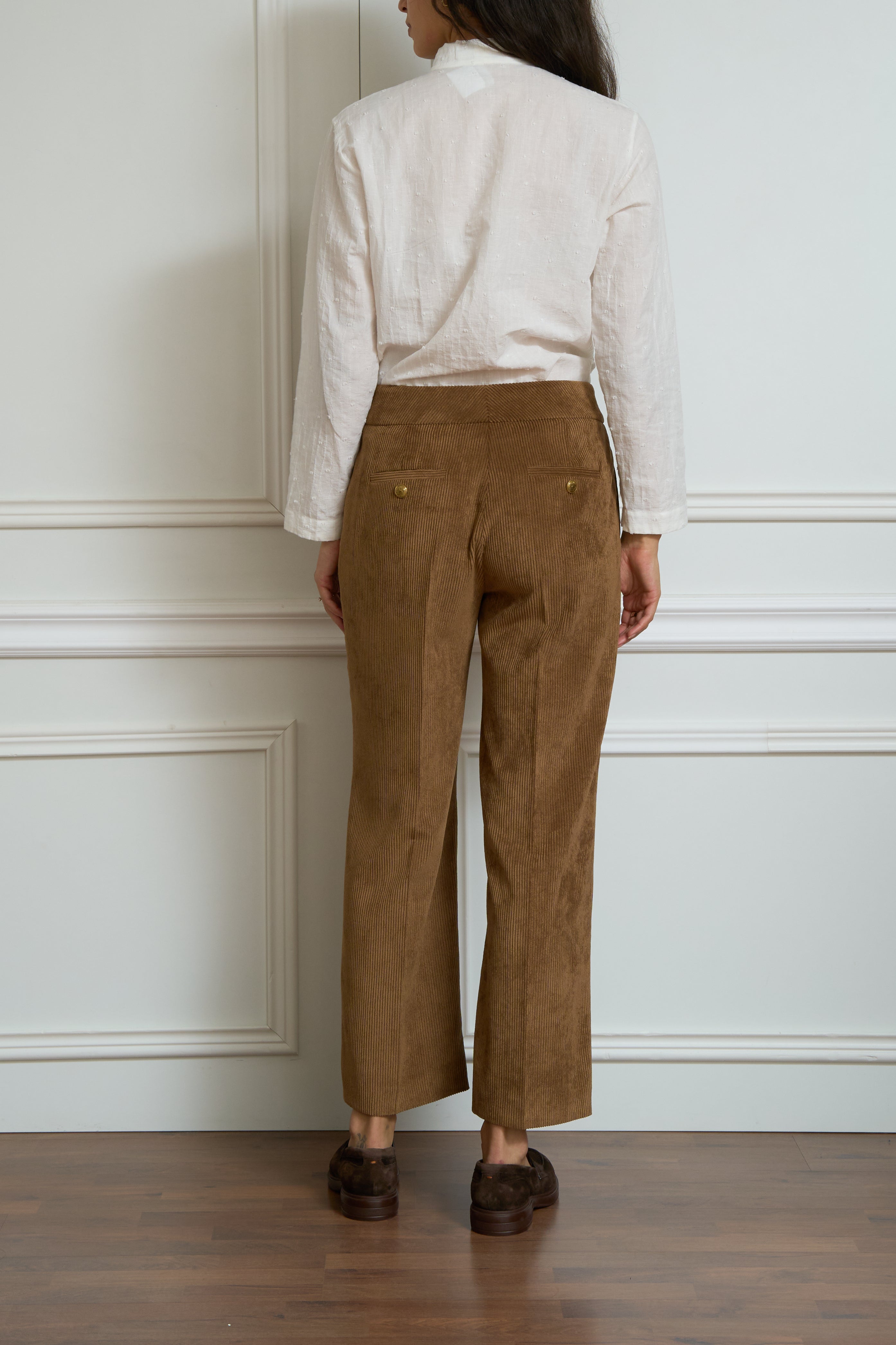 Cordhose 'Alara' in cognac