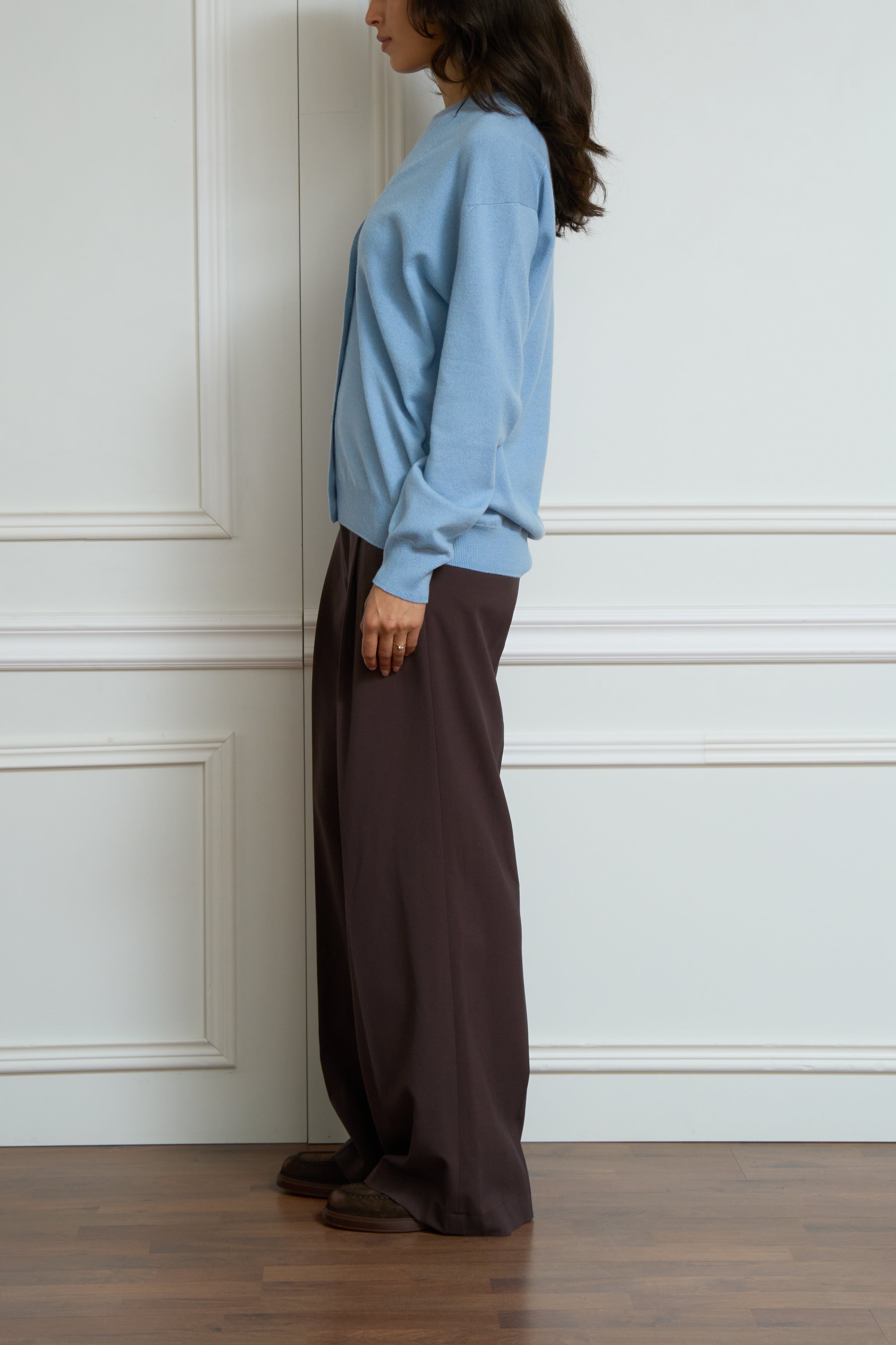 Light blue cashmere cardigan