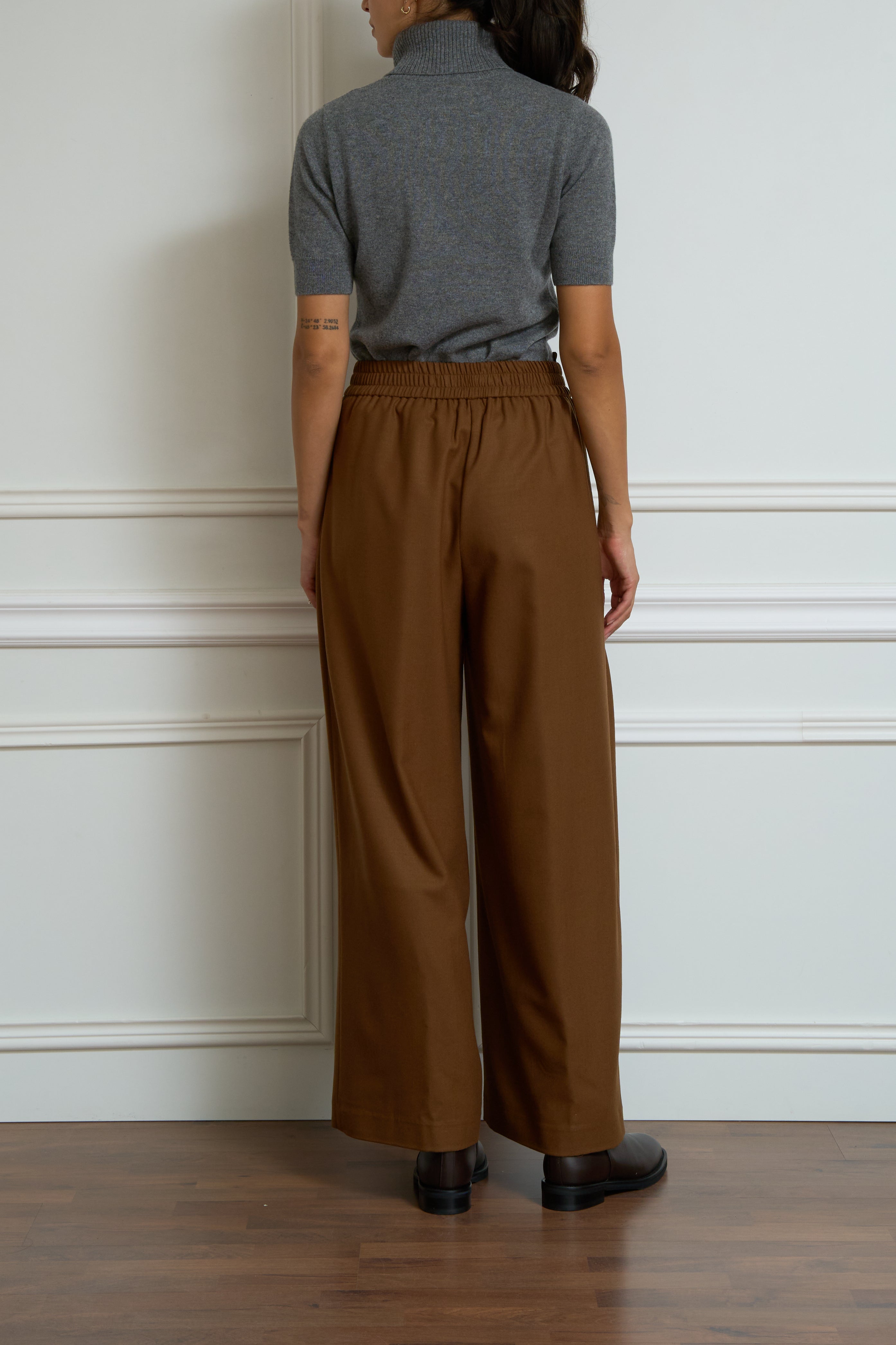 Wollhose in cognac