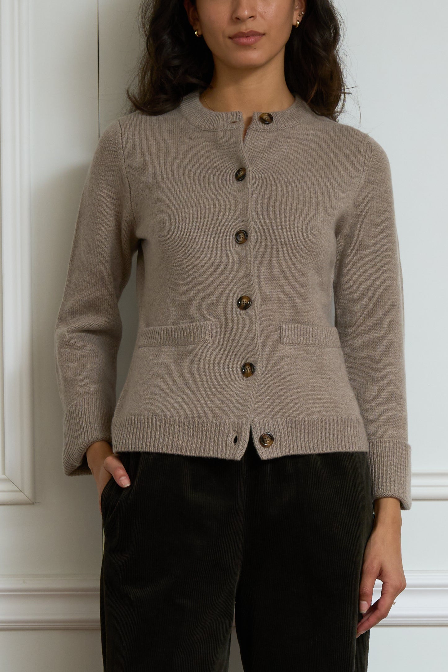 Strickjacke 'Dea' in beige