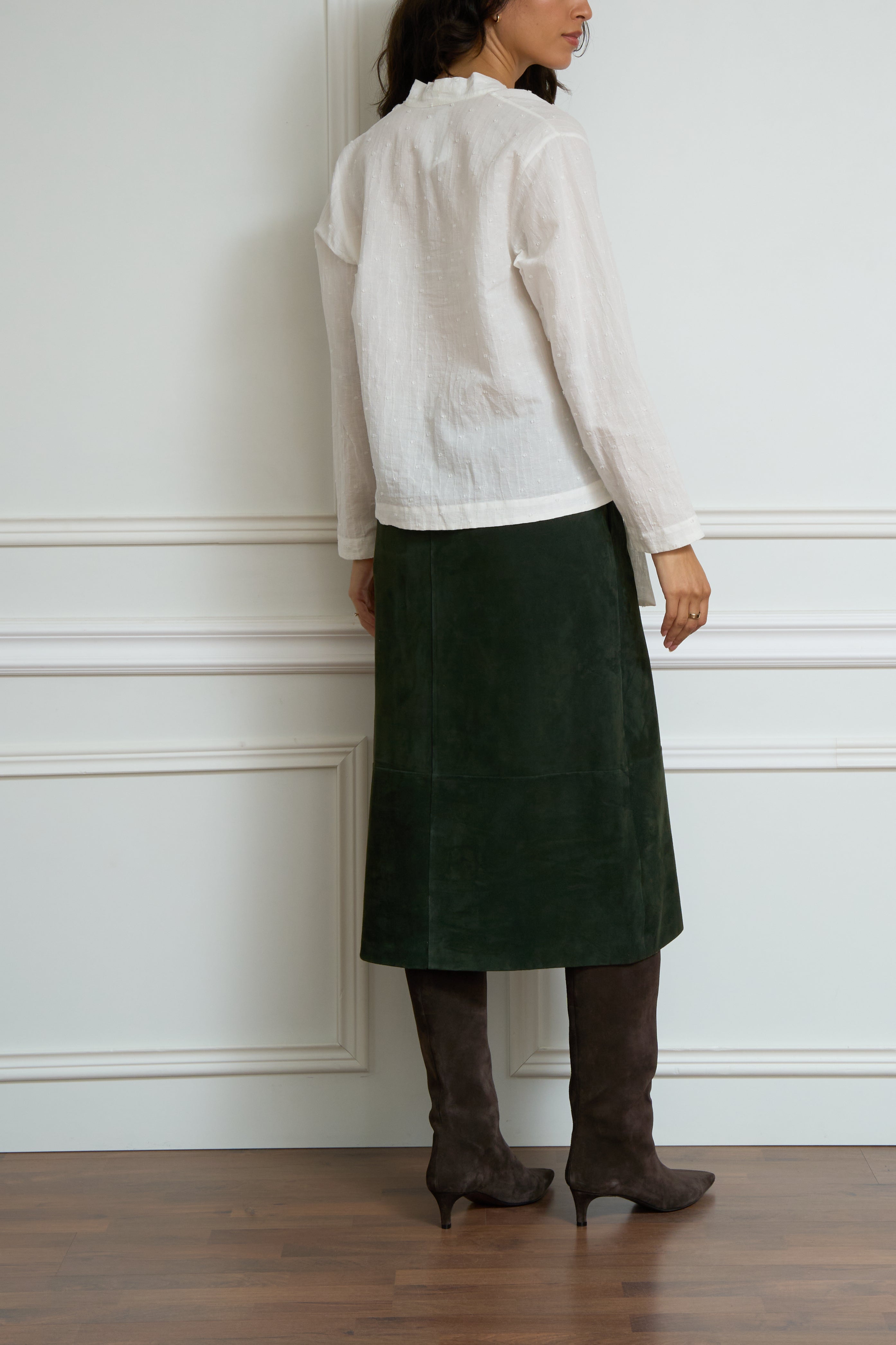 Green 'Gazza' skirt