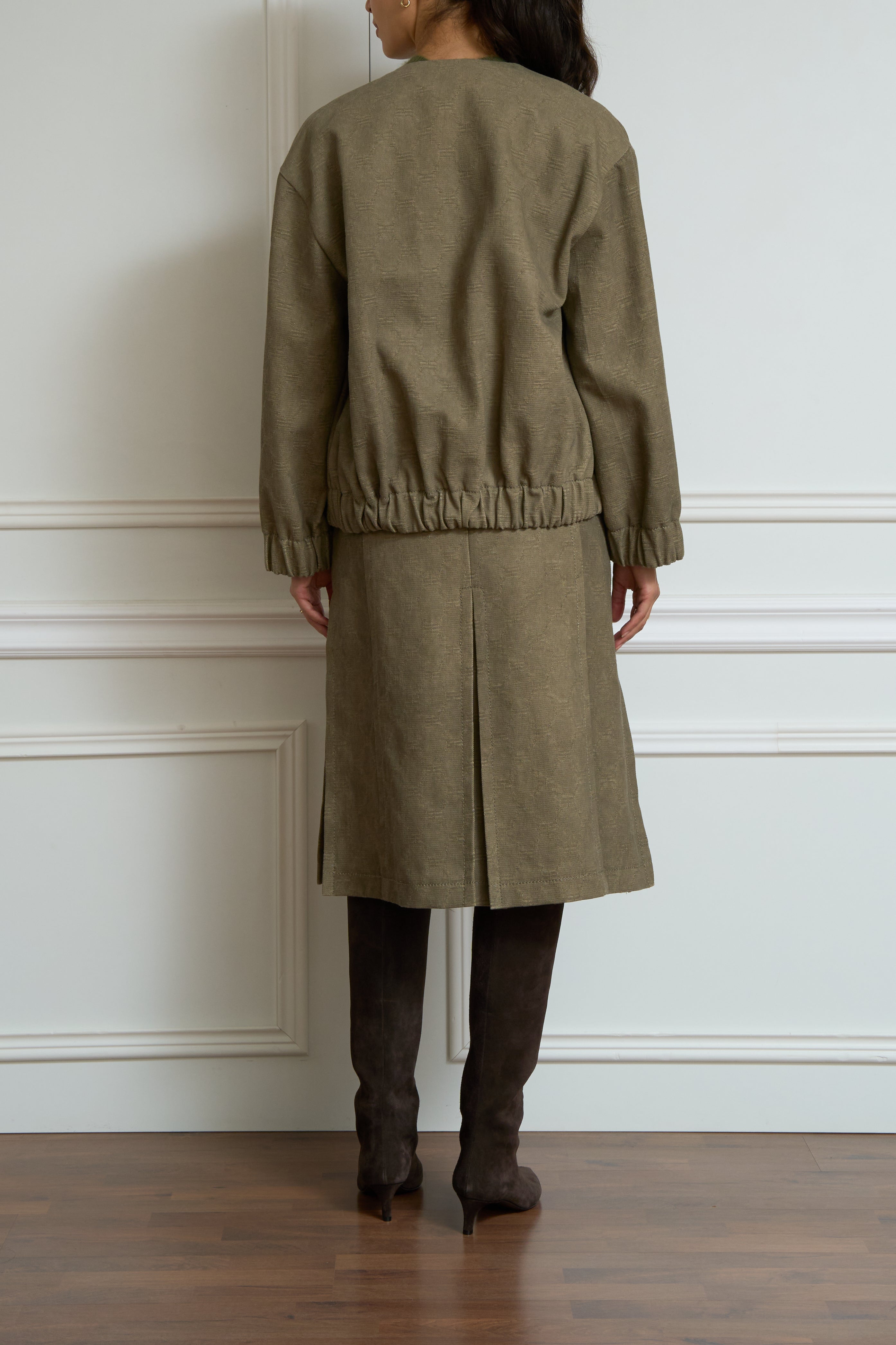 Bomberjacke in oliv