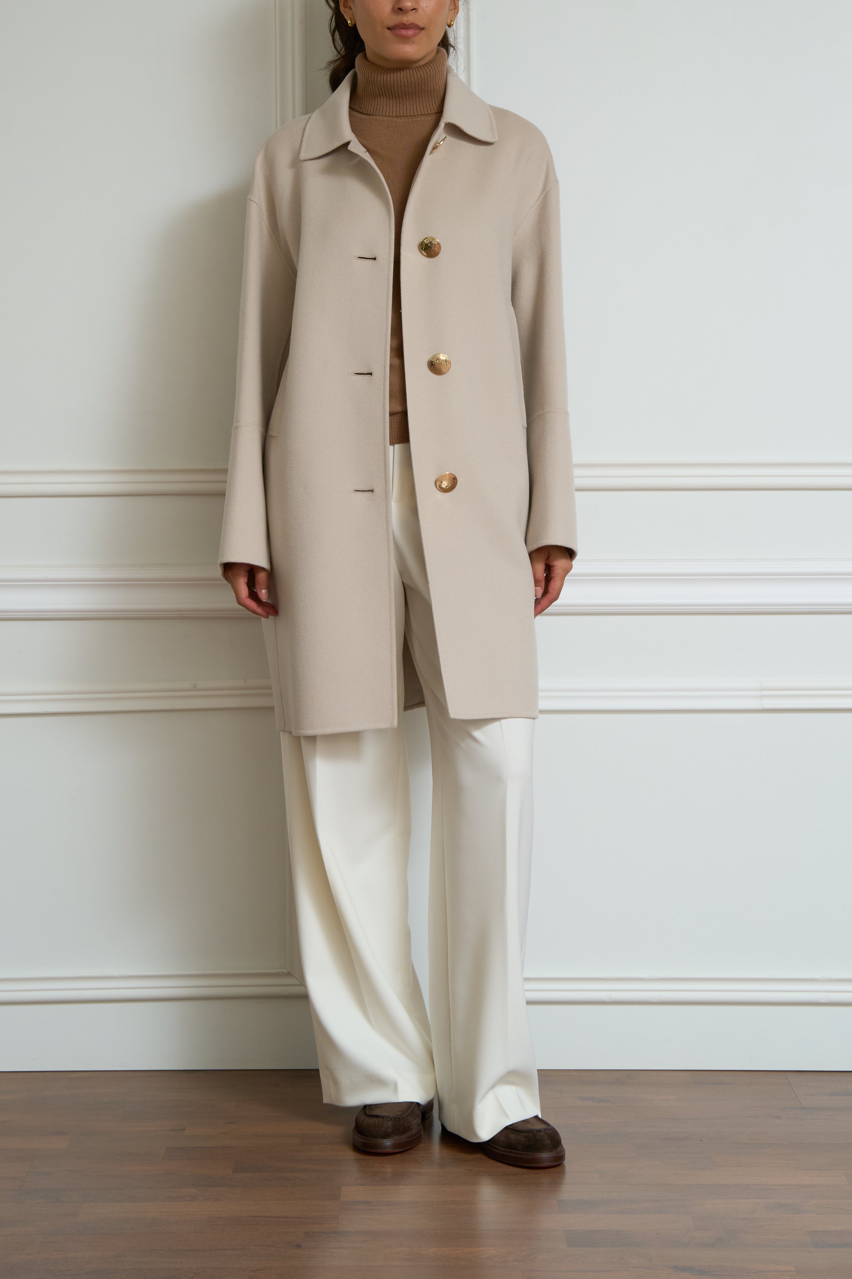 Wollmantel 'Luna' in creme
