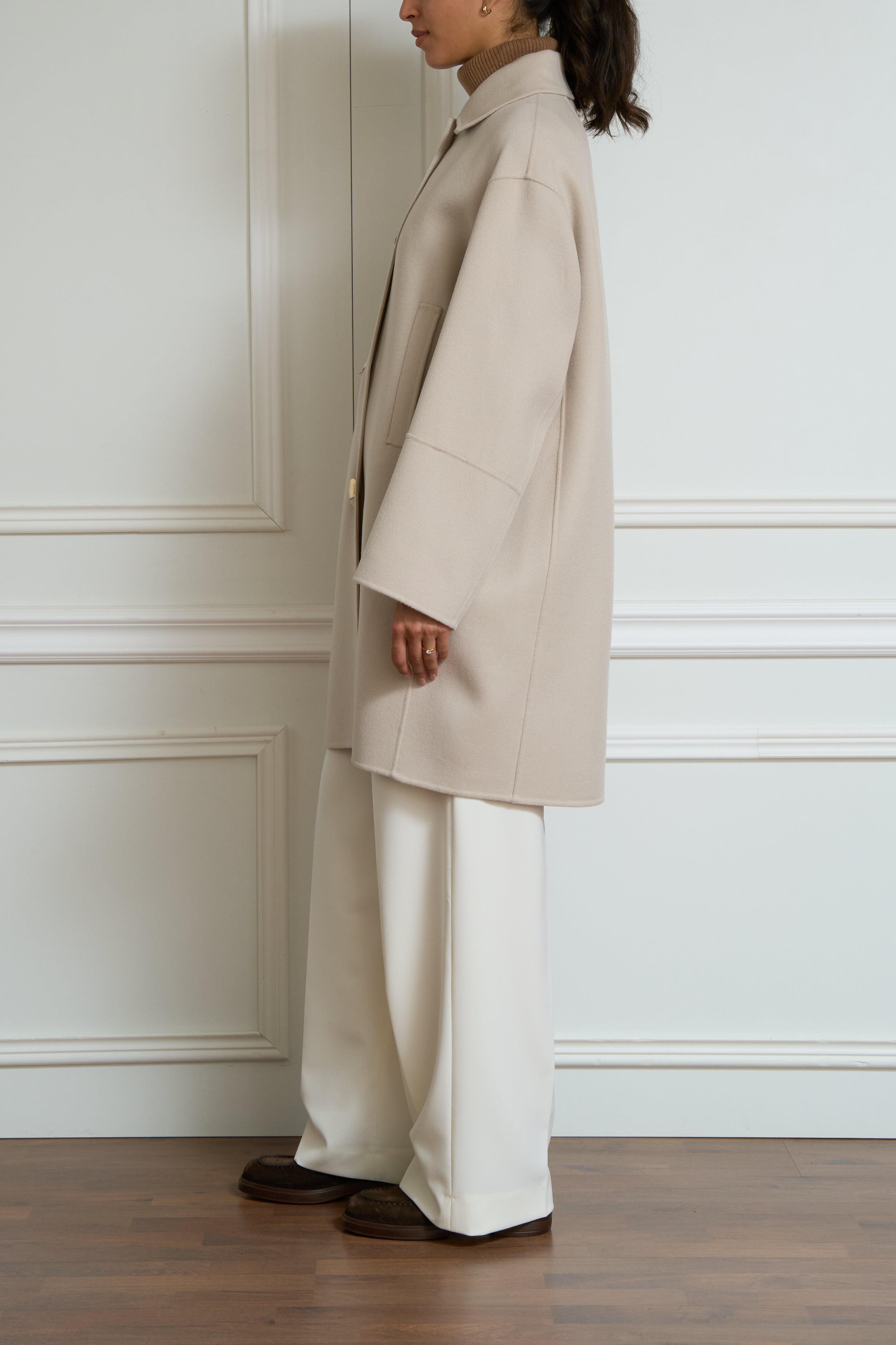 Wollmantel 'Luna' in creme