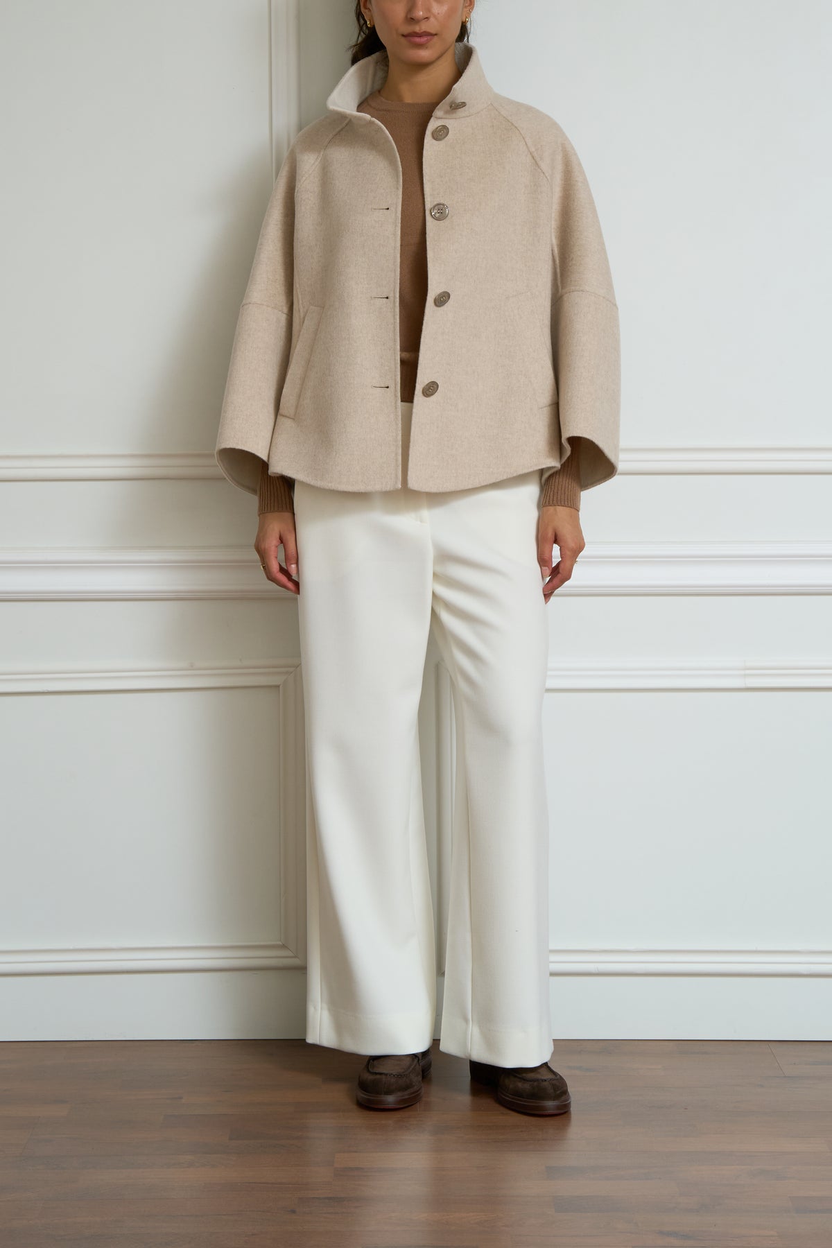 Jacke in creme