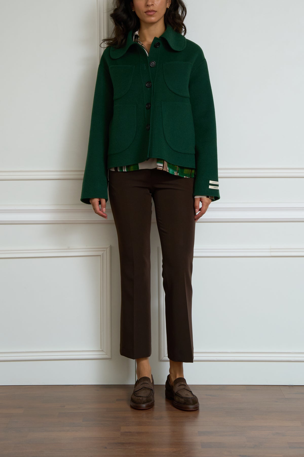 Doubleface Jacke in grün