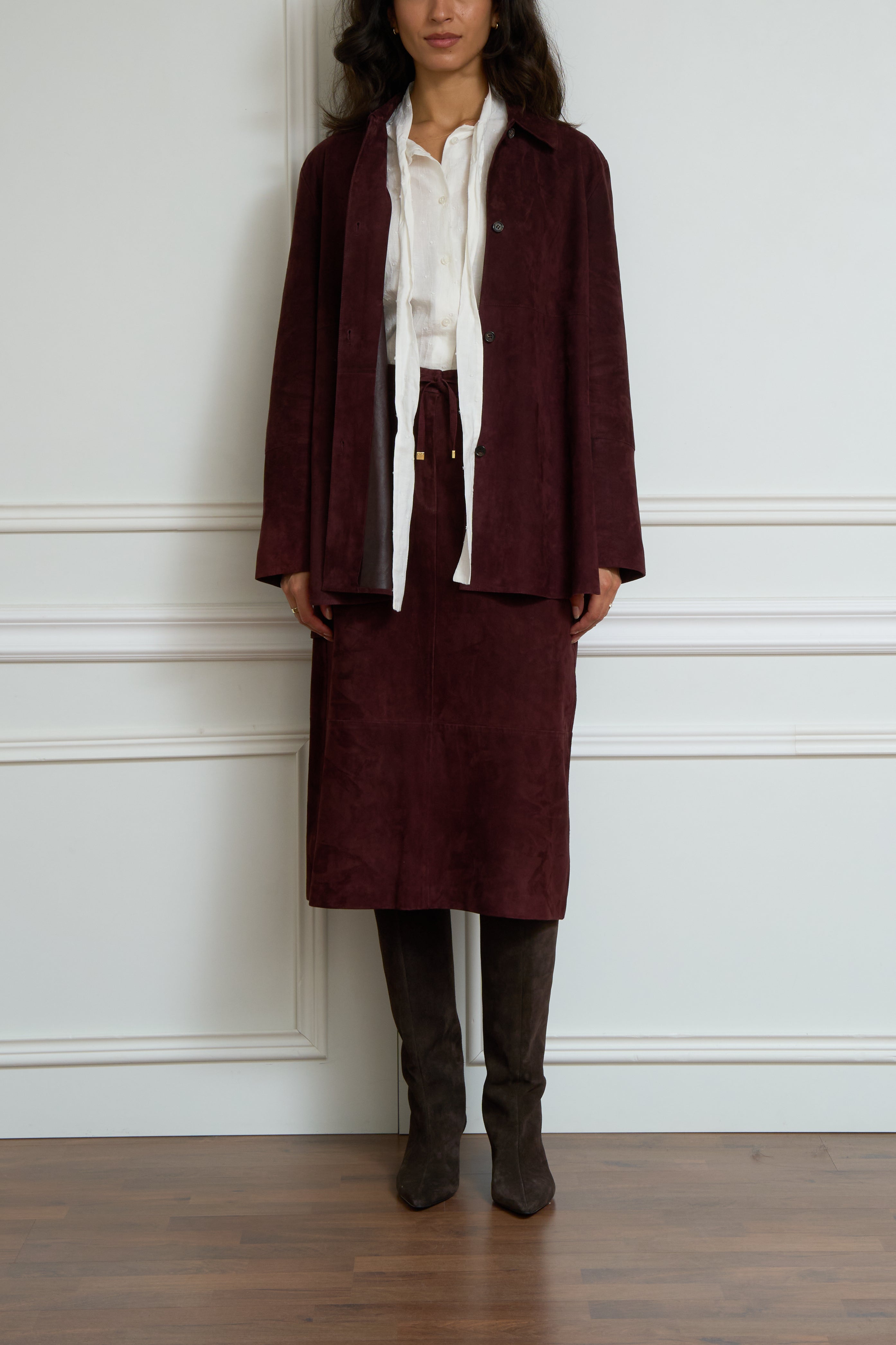 Jacke 'Gocce' in bordeaux