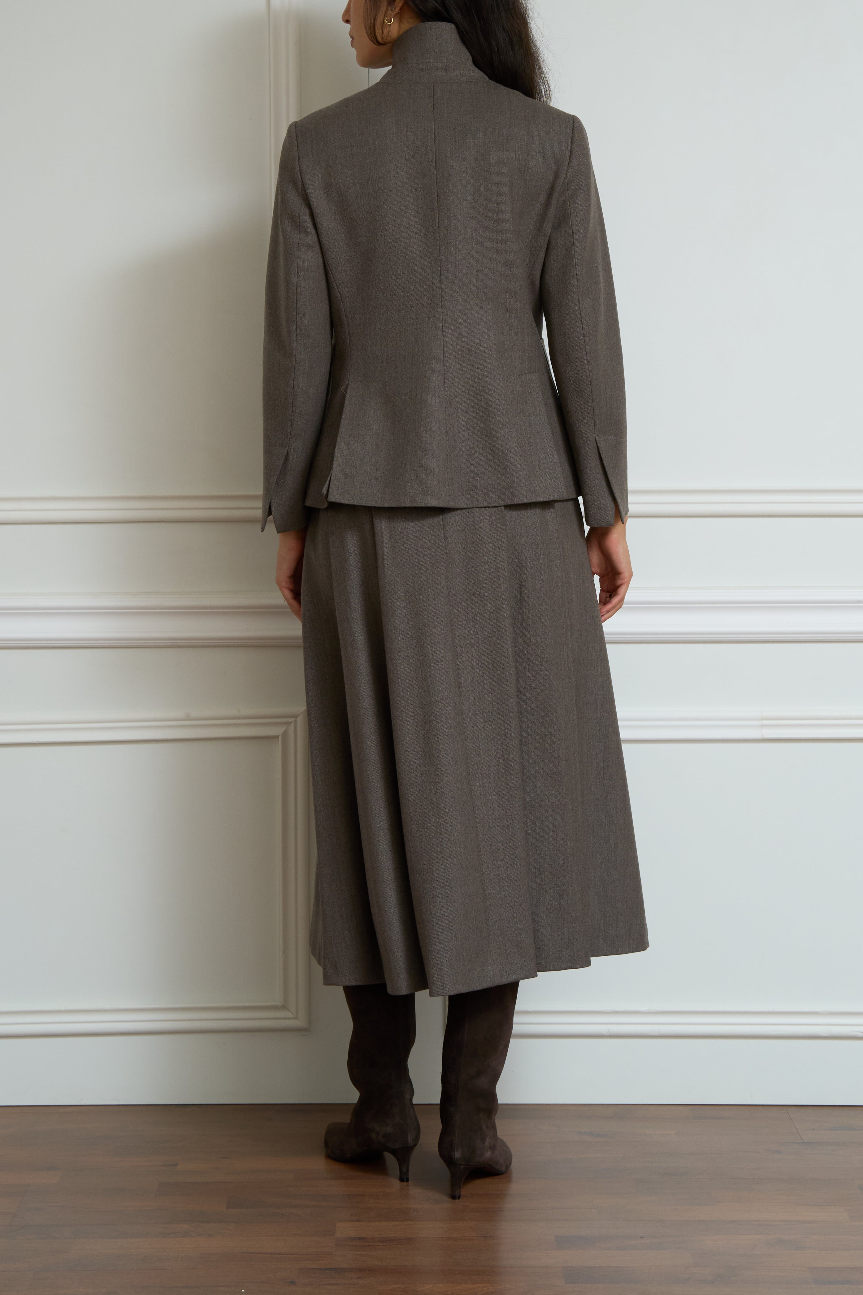 Wollrock in taupe