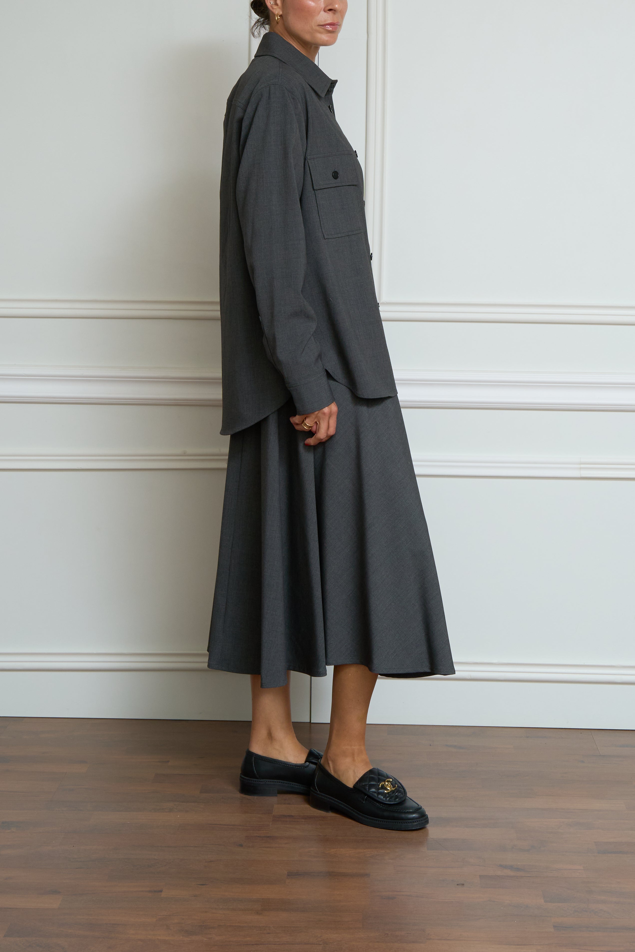 Overshirt in anthrazit