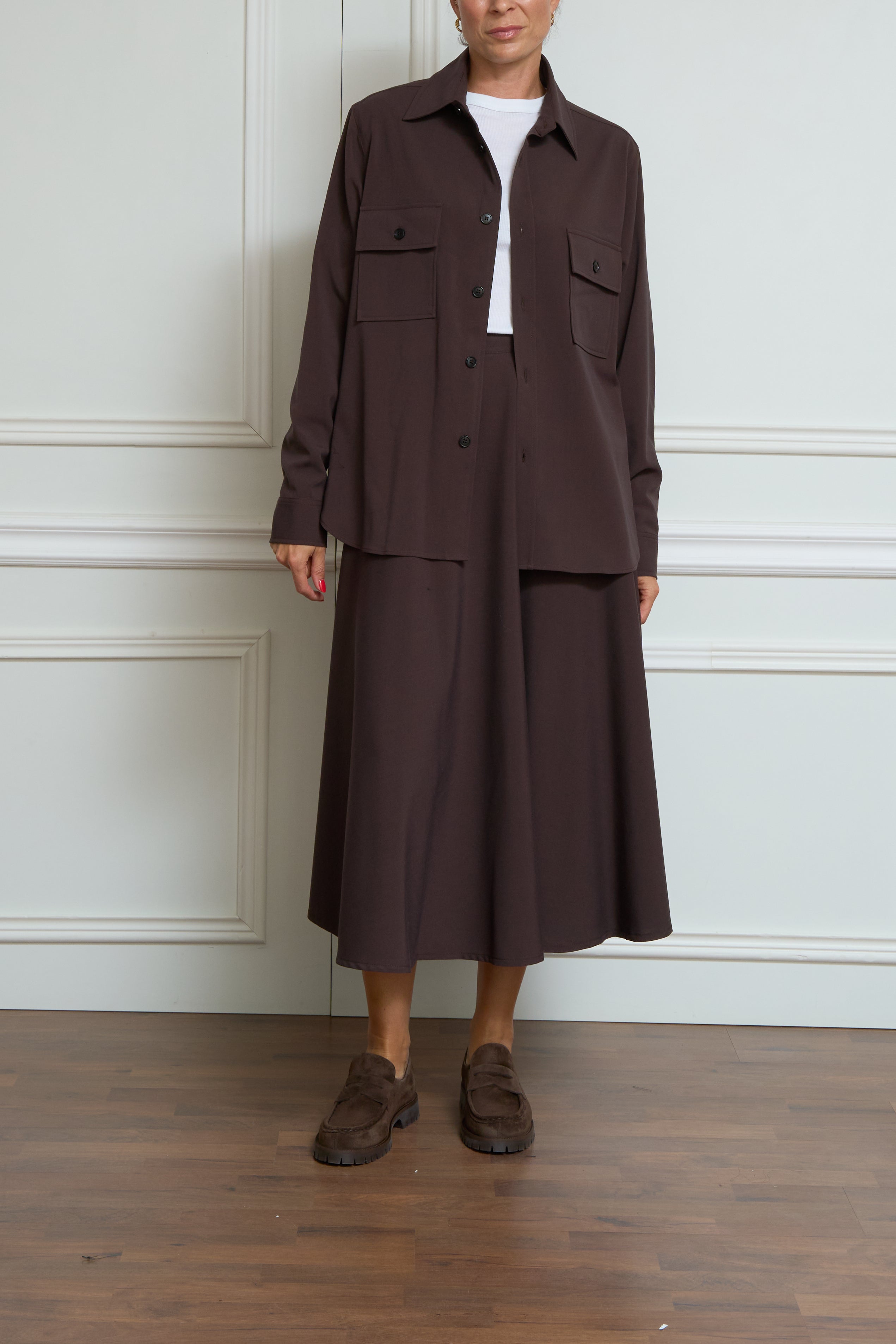 Overshirt in braun