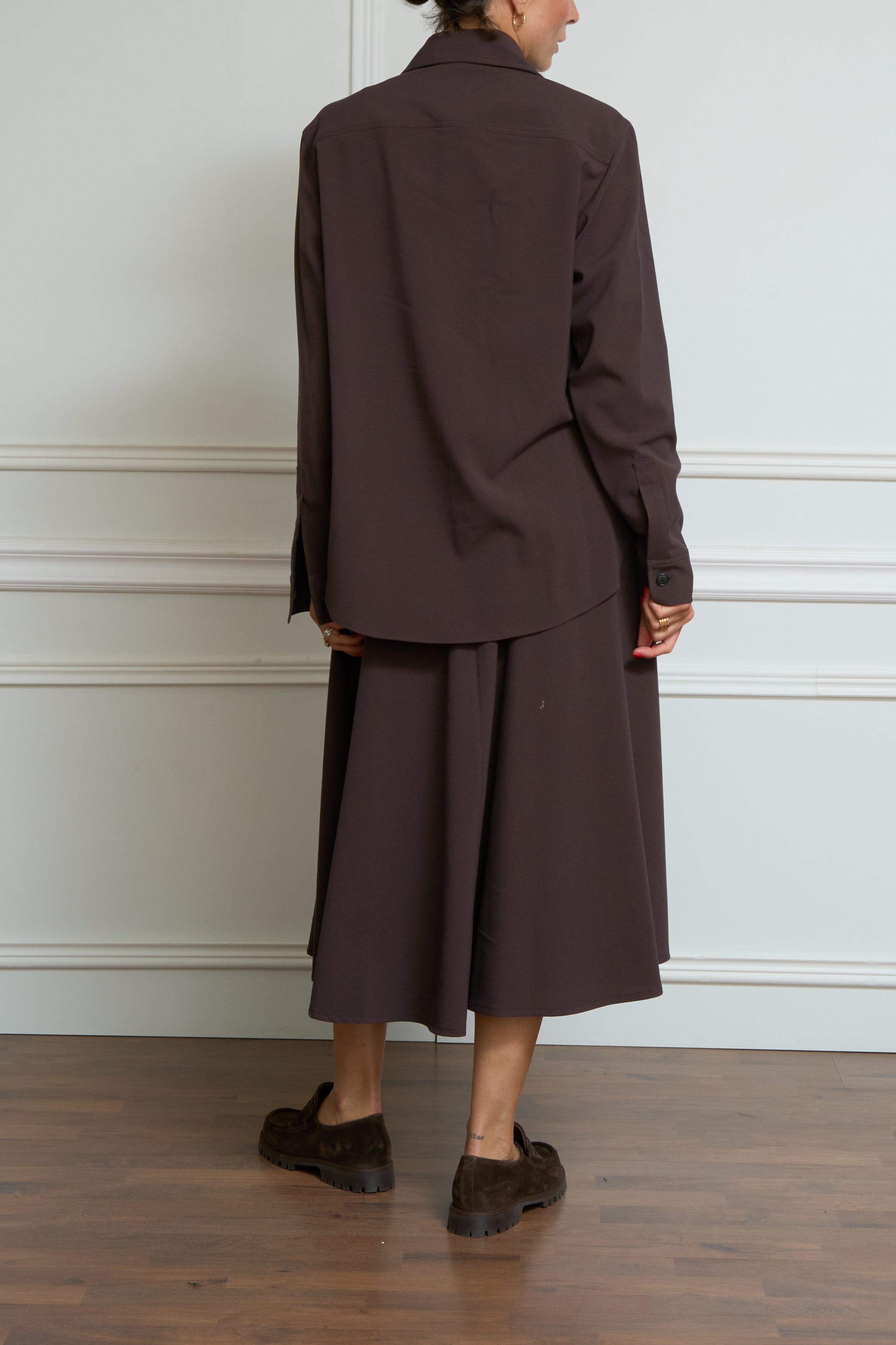 Overshirt in braun