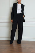 black pantsuit