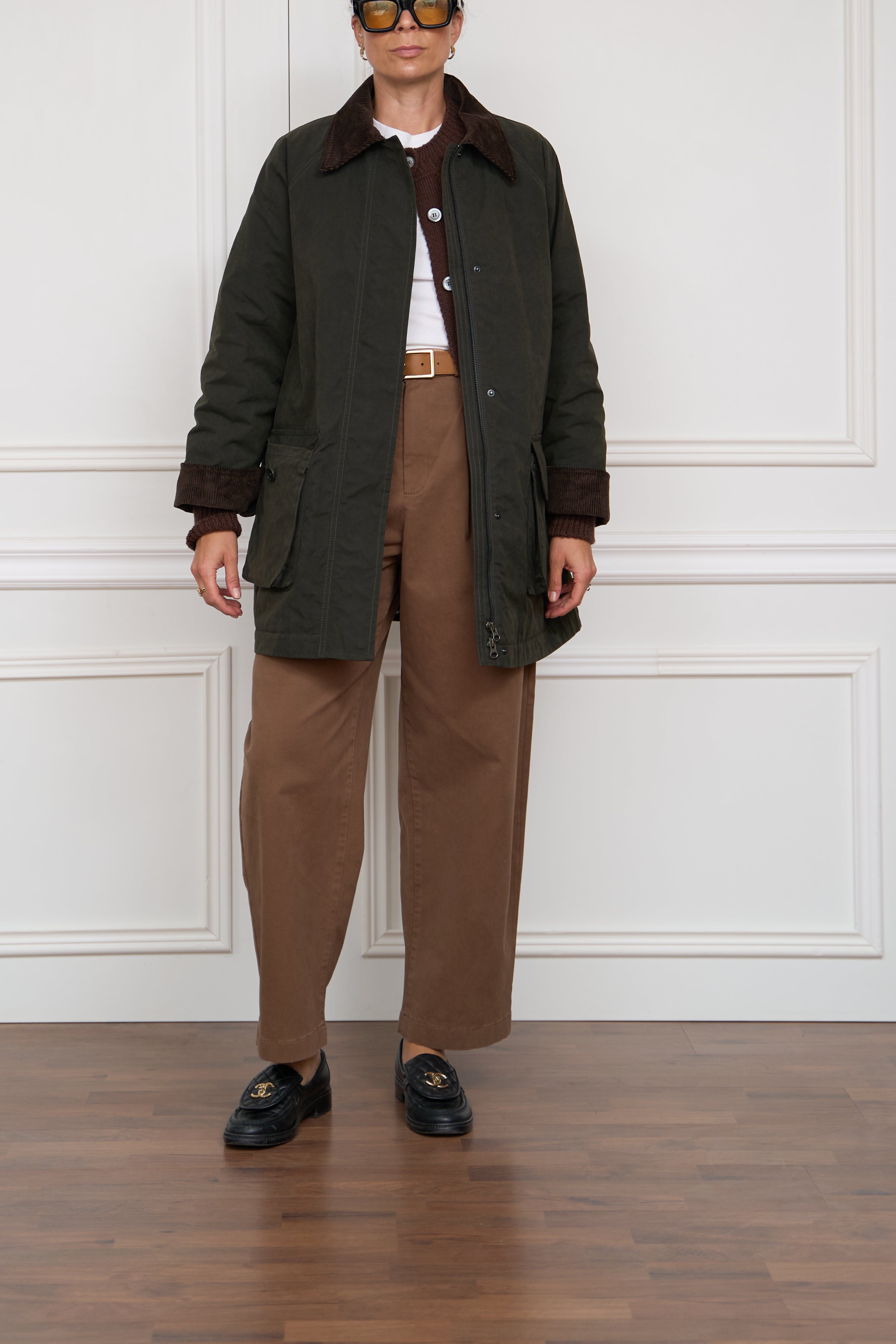 Down jacket in beige
