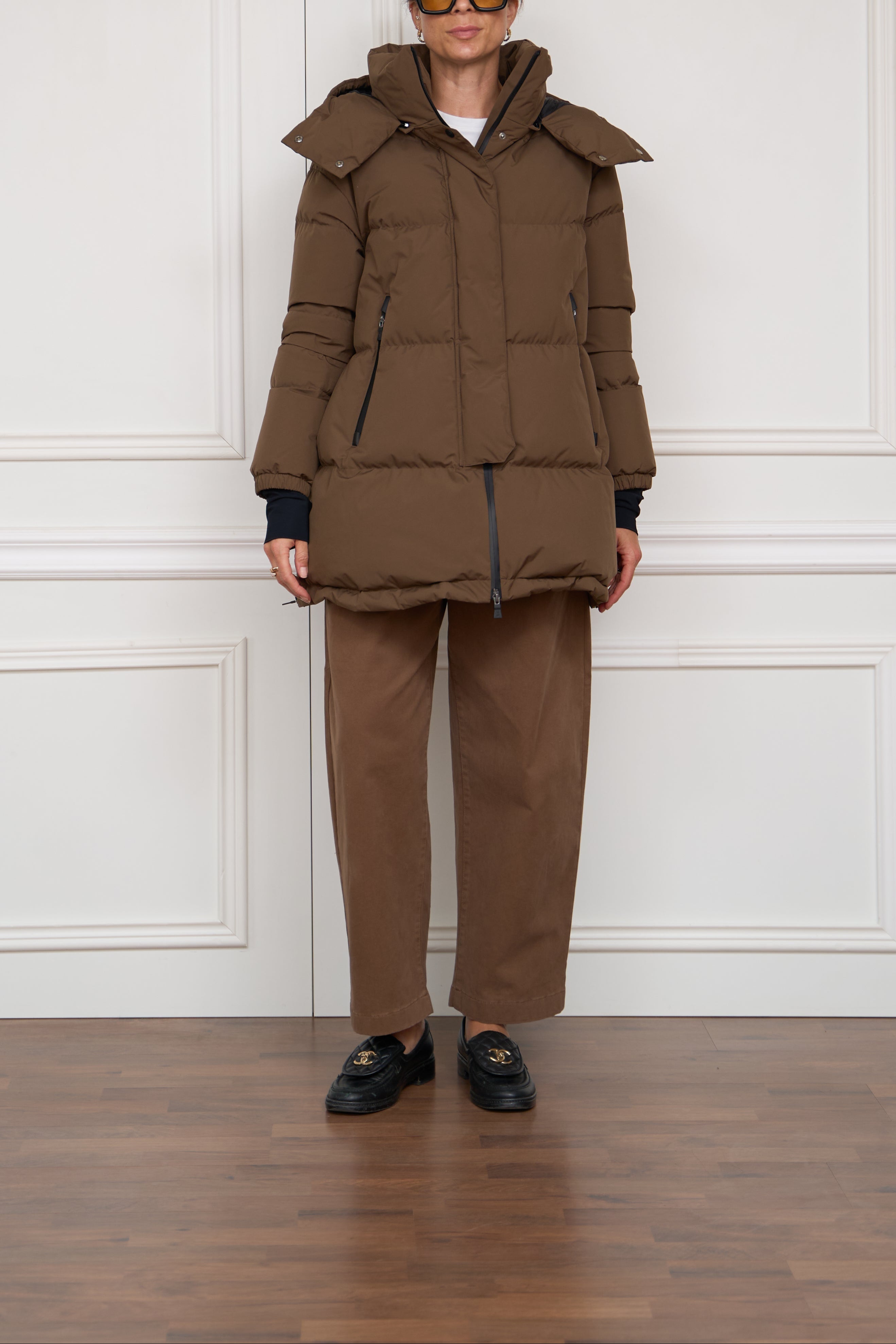Daunenjacke in bronze