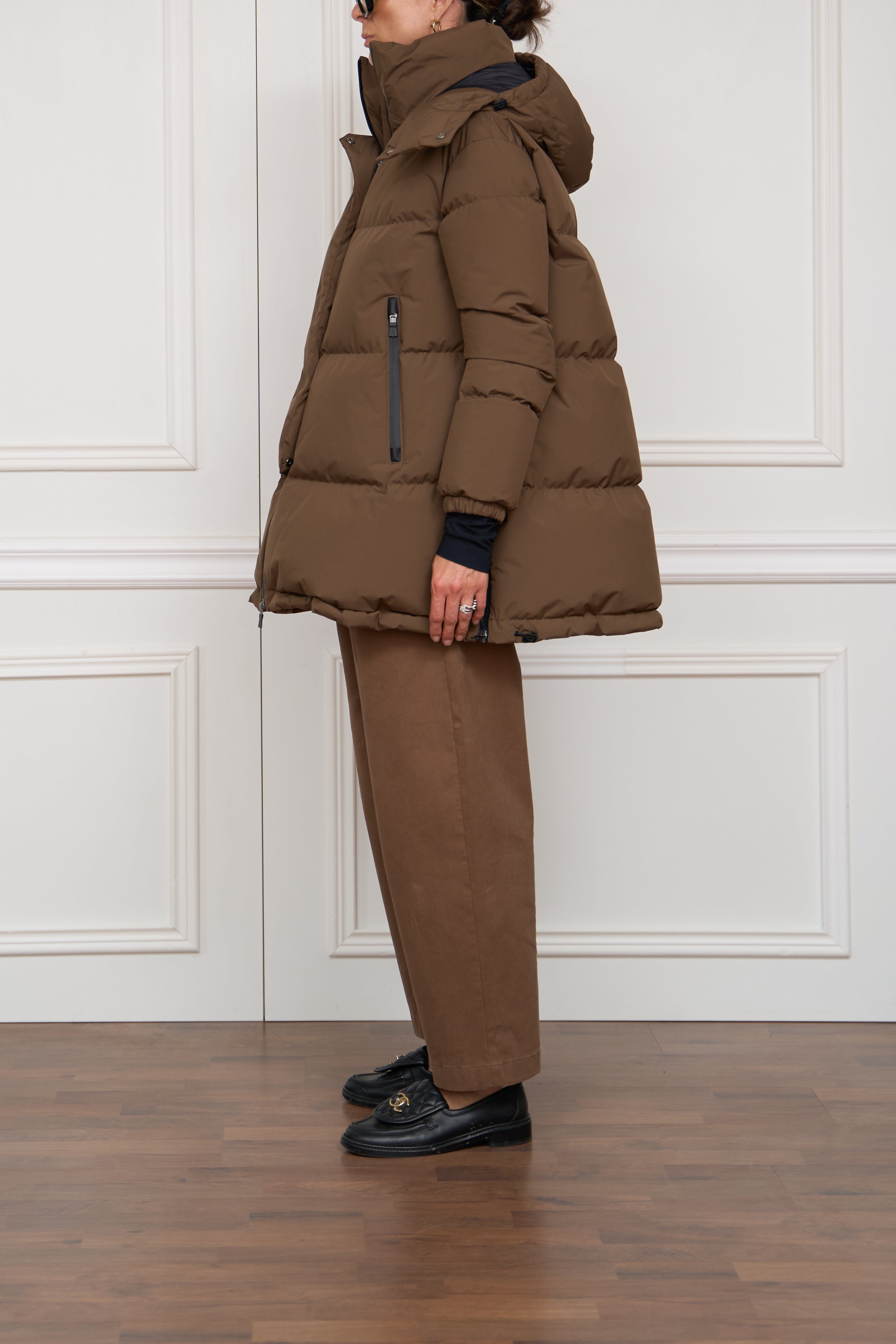 Daunenjacke in bronze