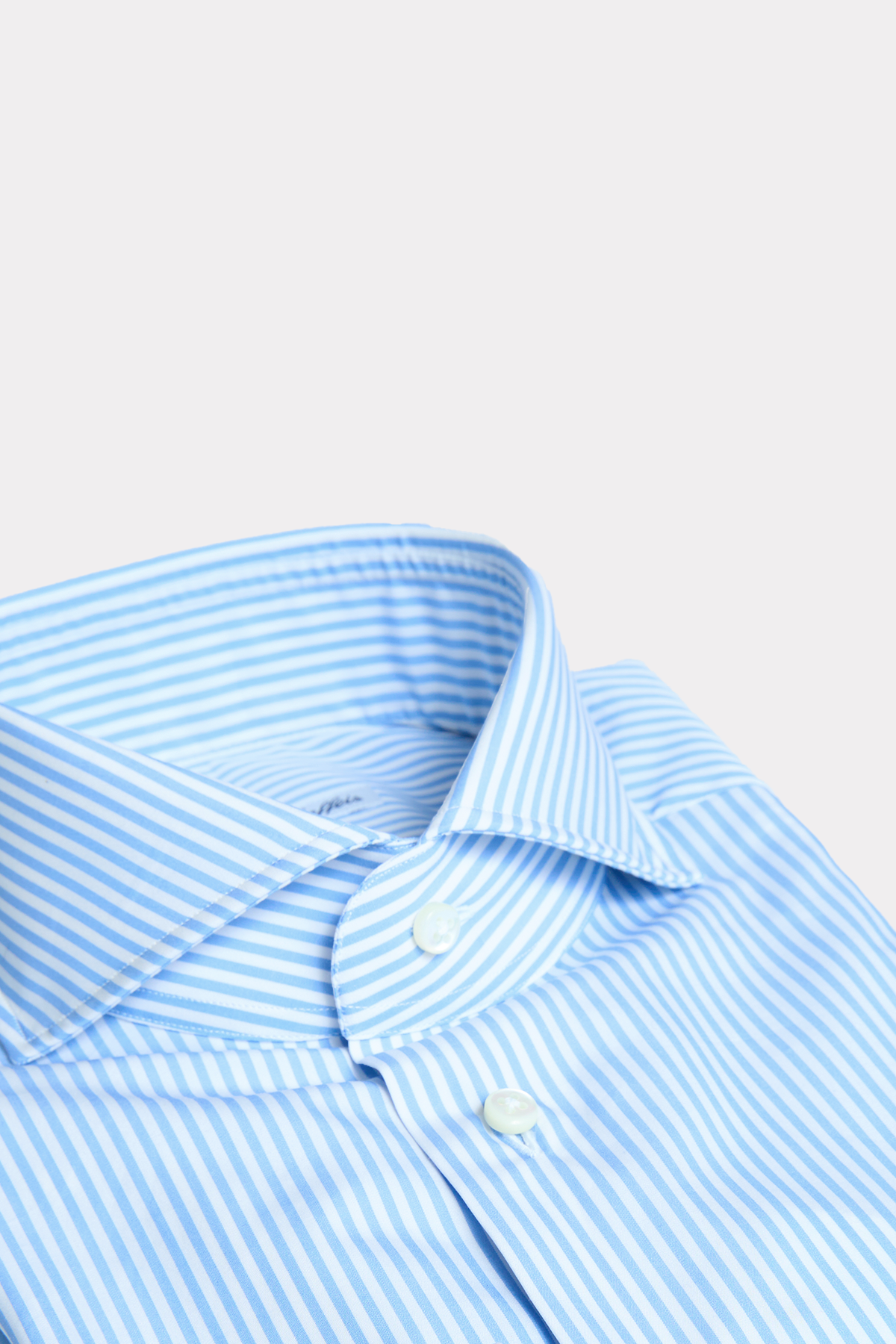Blue and white striped shirt