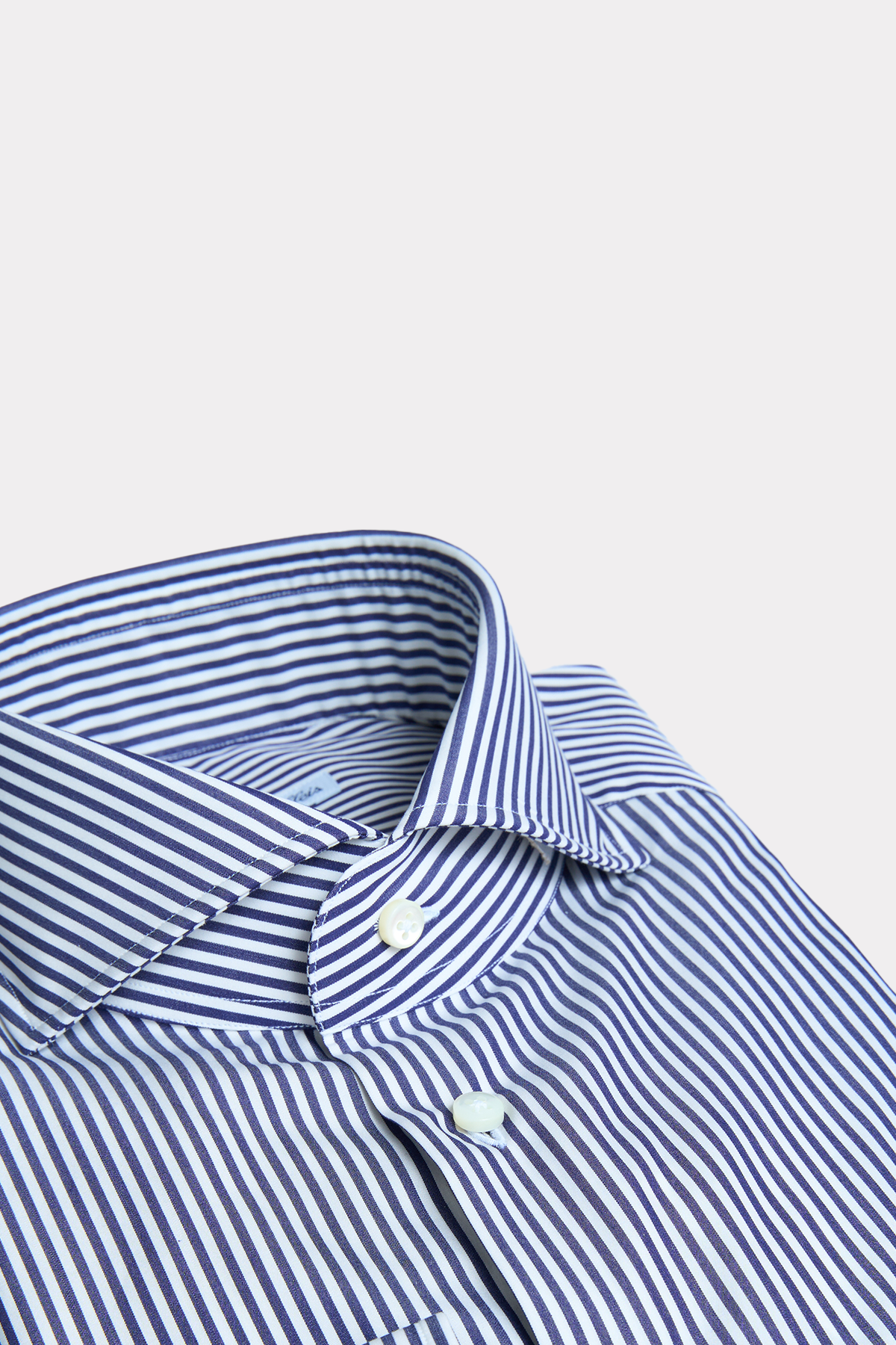 Blue and white striped shirt
