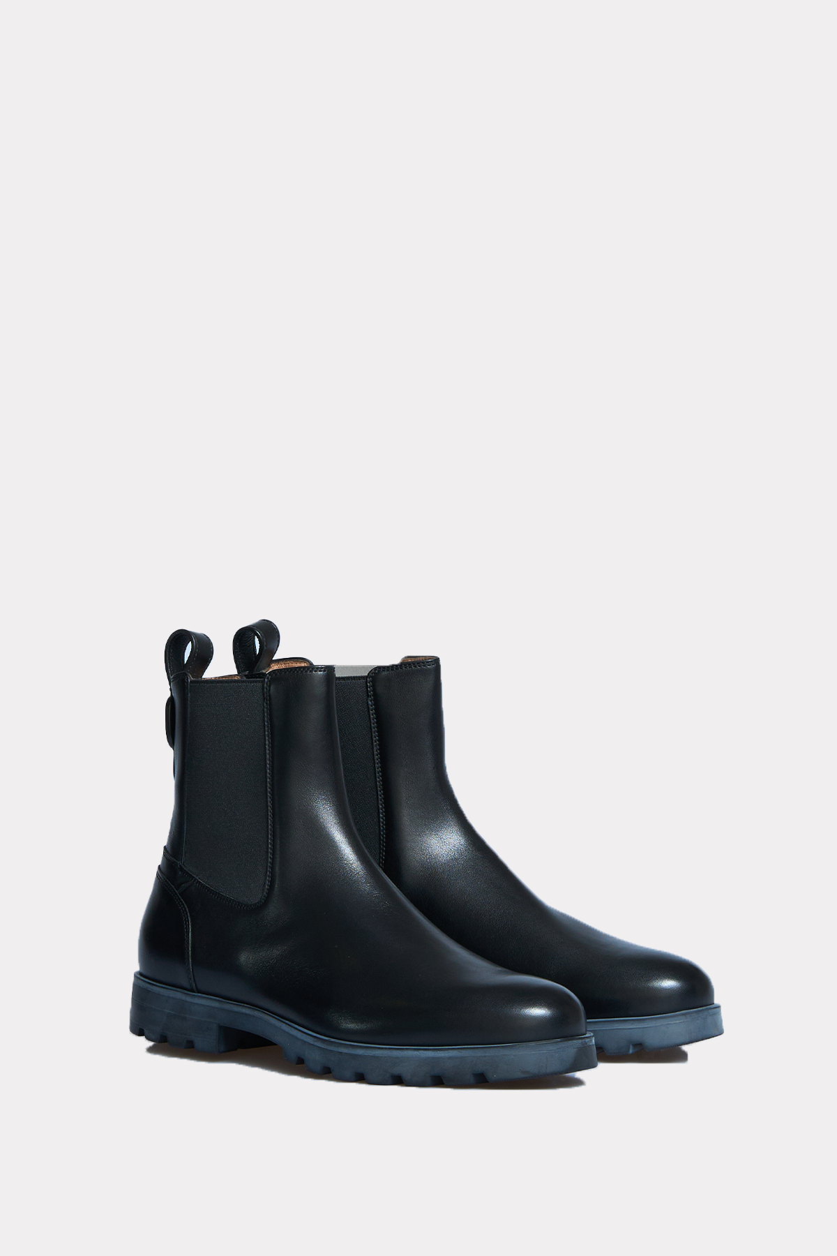 Black Chelsea boots