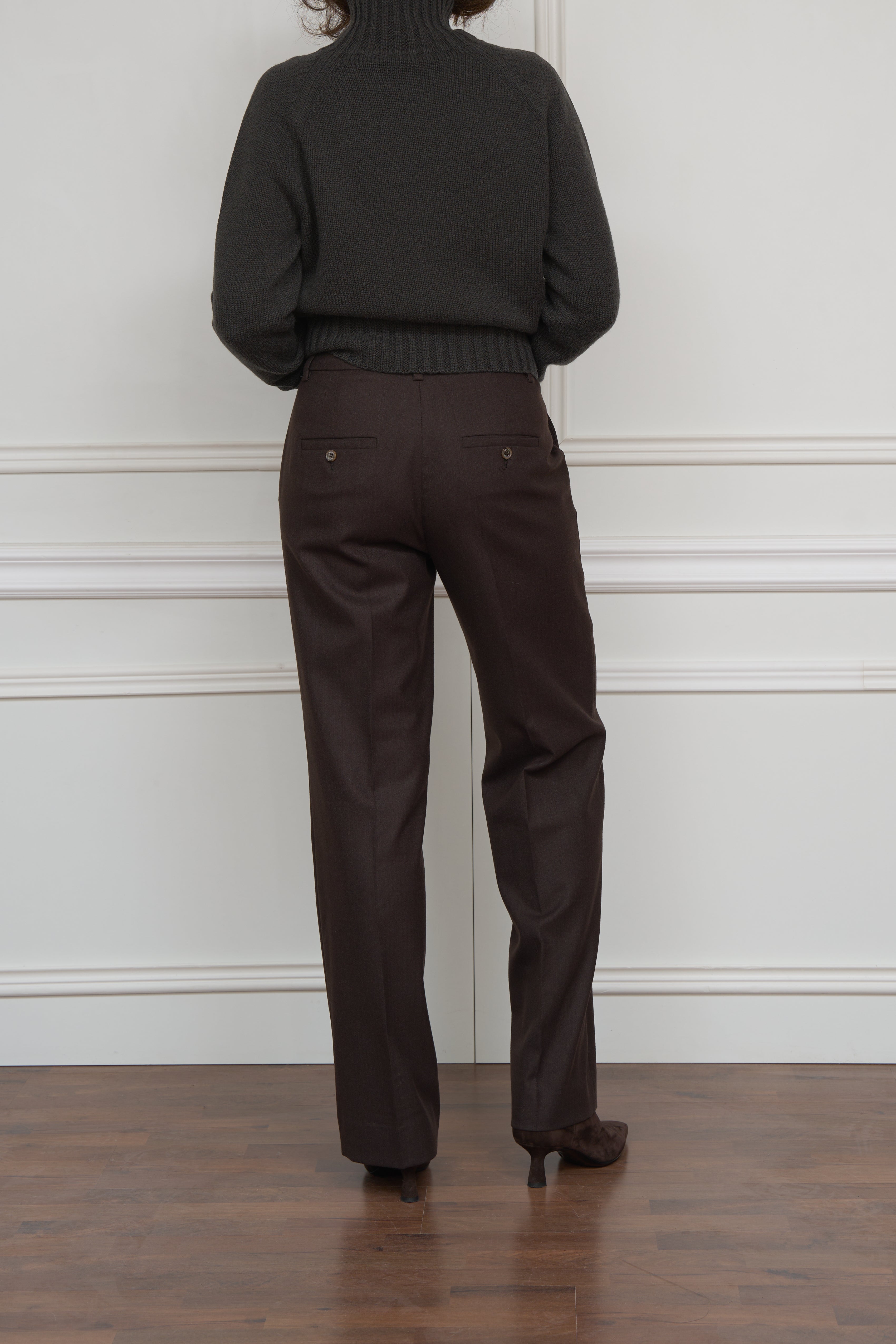 Rollkragenpullover 'Mantova' in grün