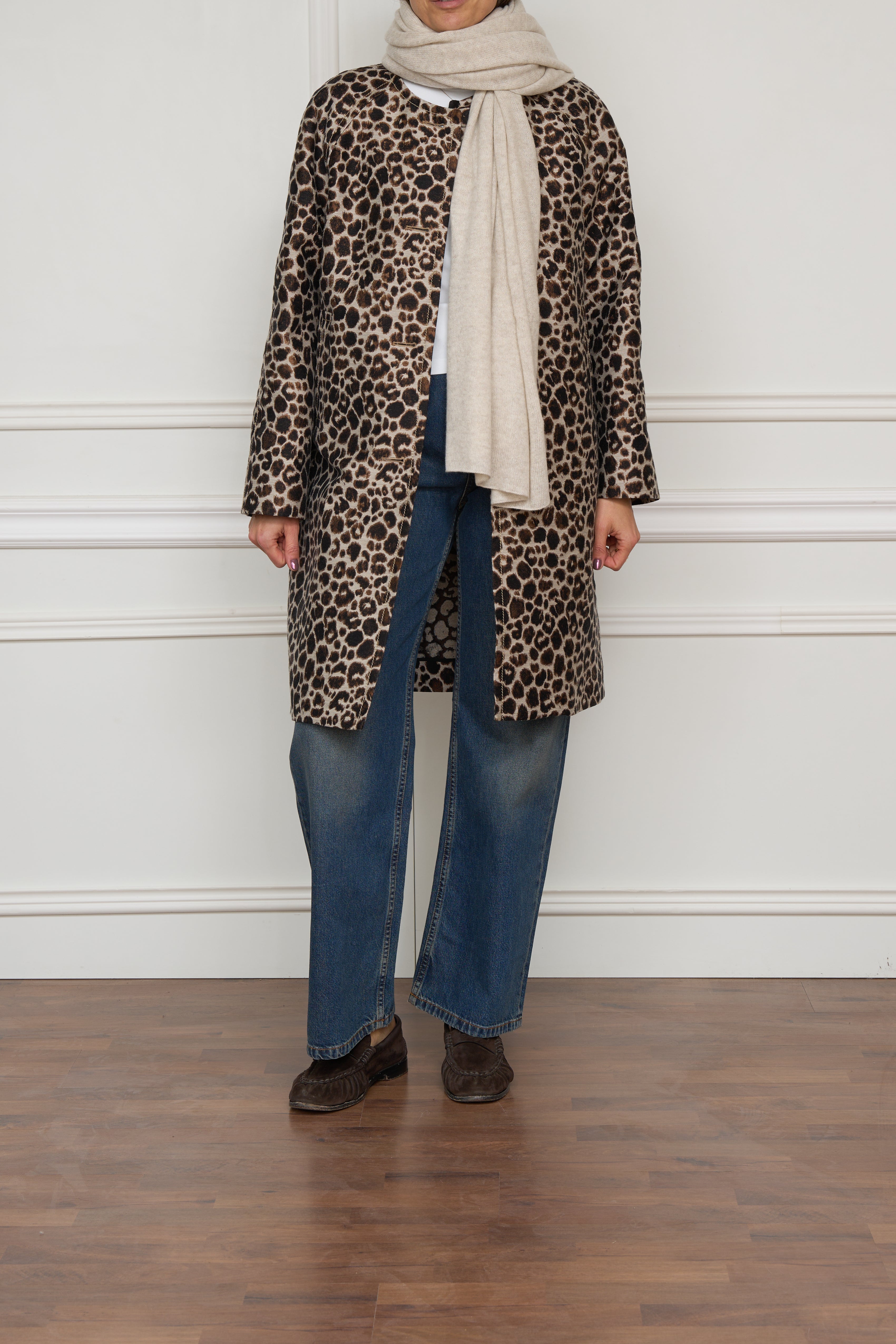 Mantel mit Leopardenmuster