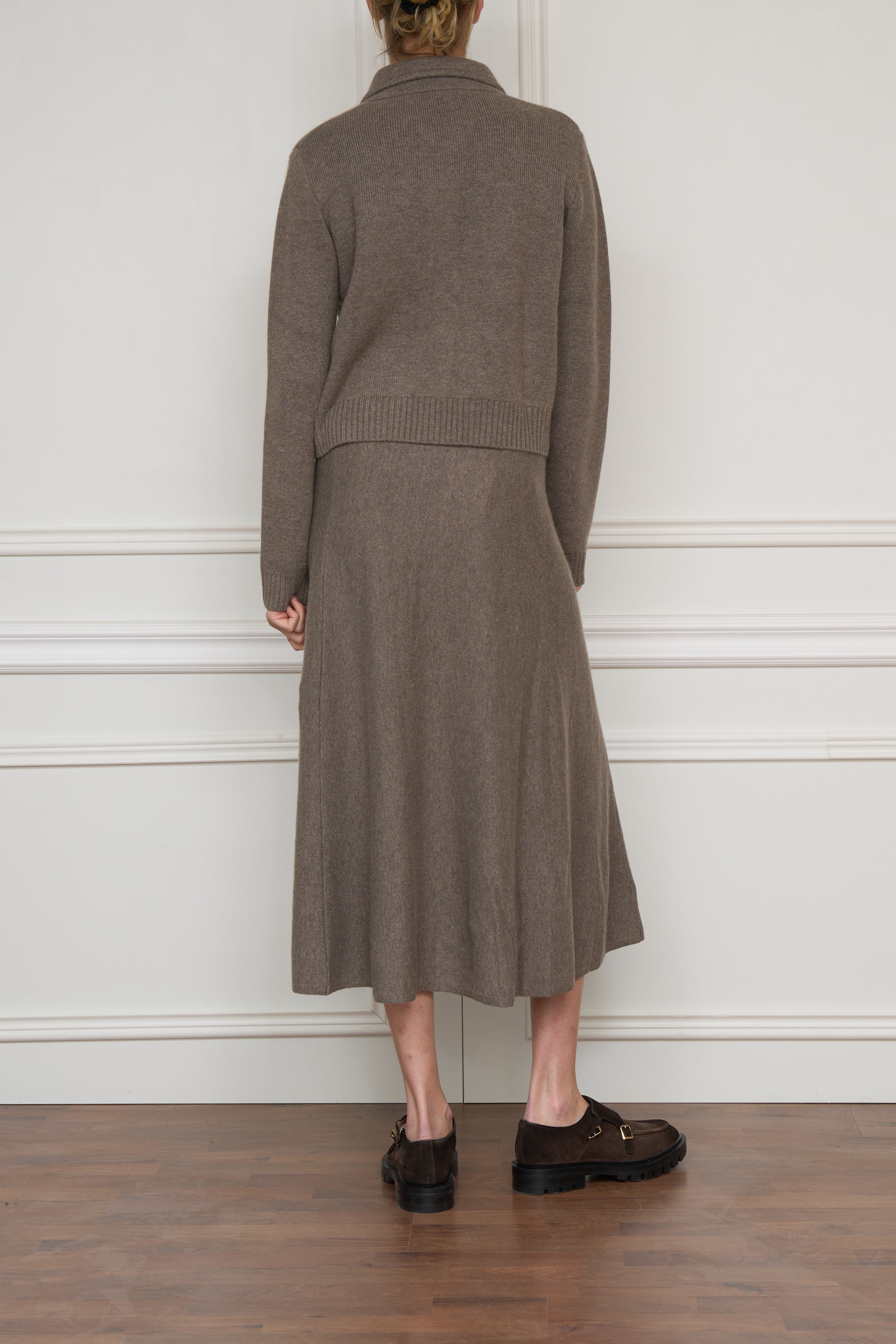 Kaschmir-Strickjacke 'Lynna' in truffle