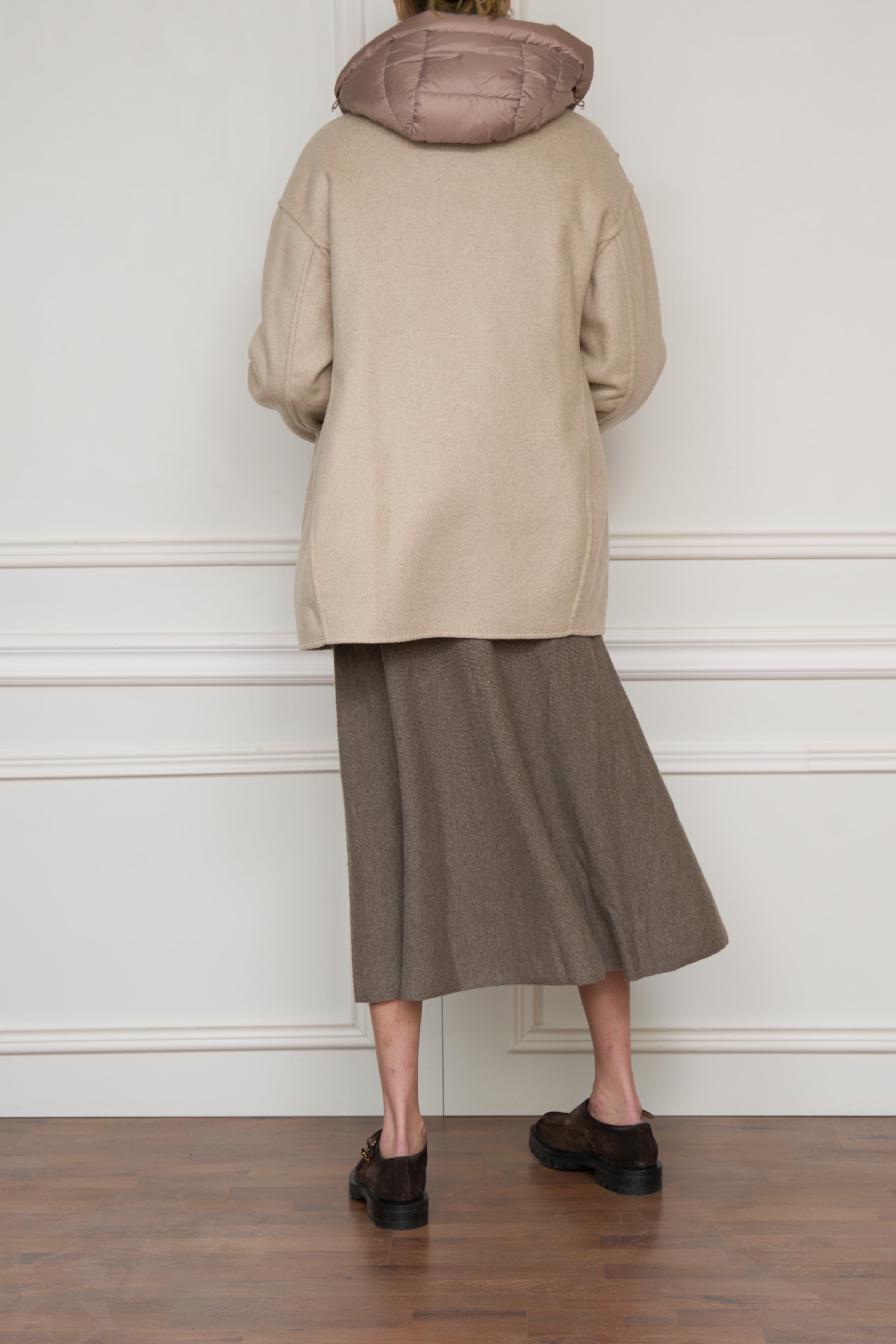 Wendejacke in beige/taupe