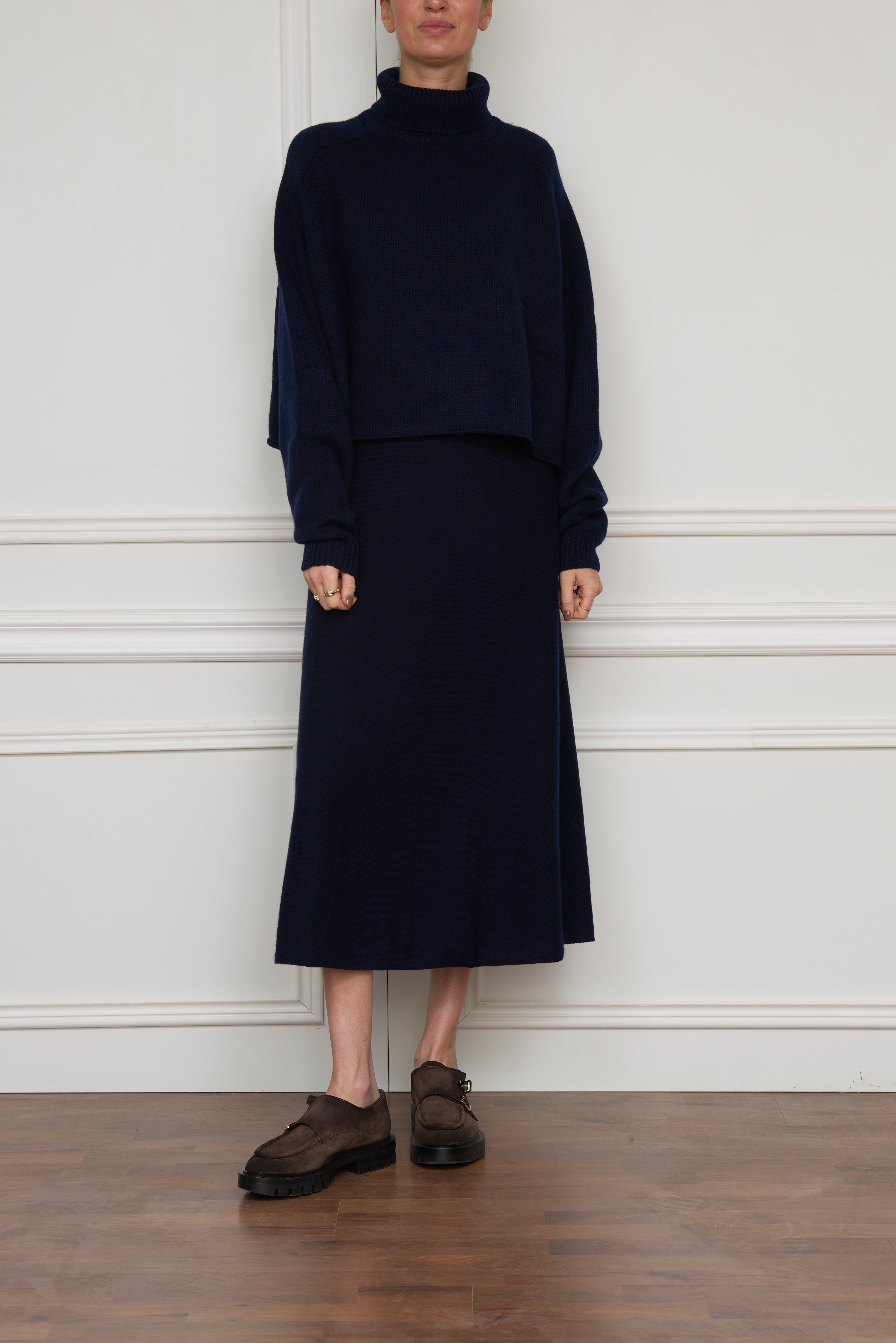 Kaschmir-Rollkragenpullover 'Cathie' in marine