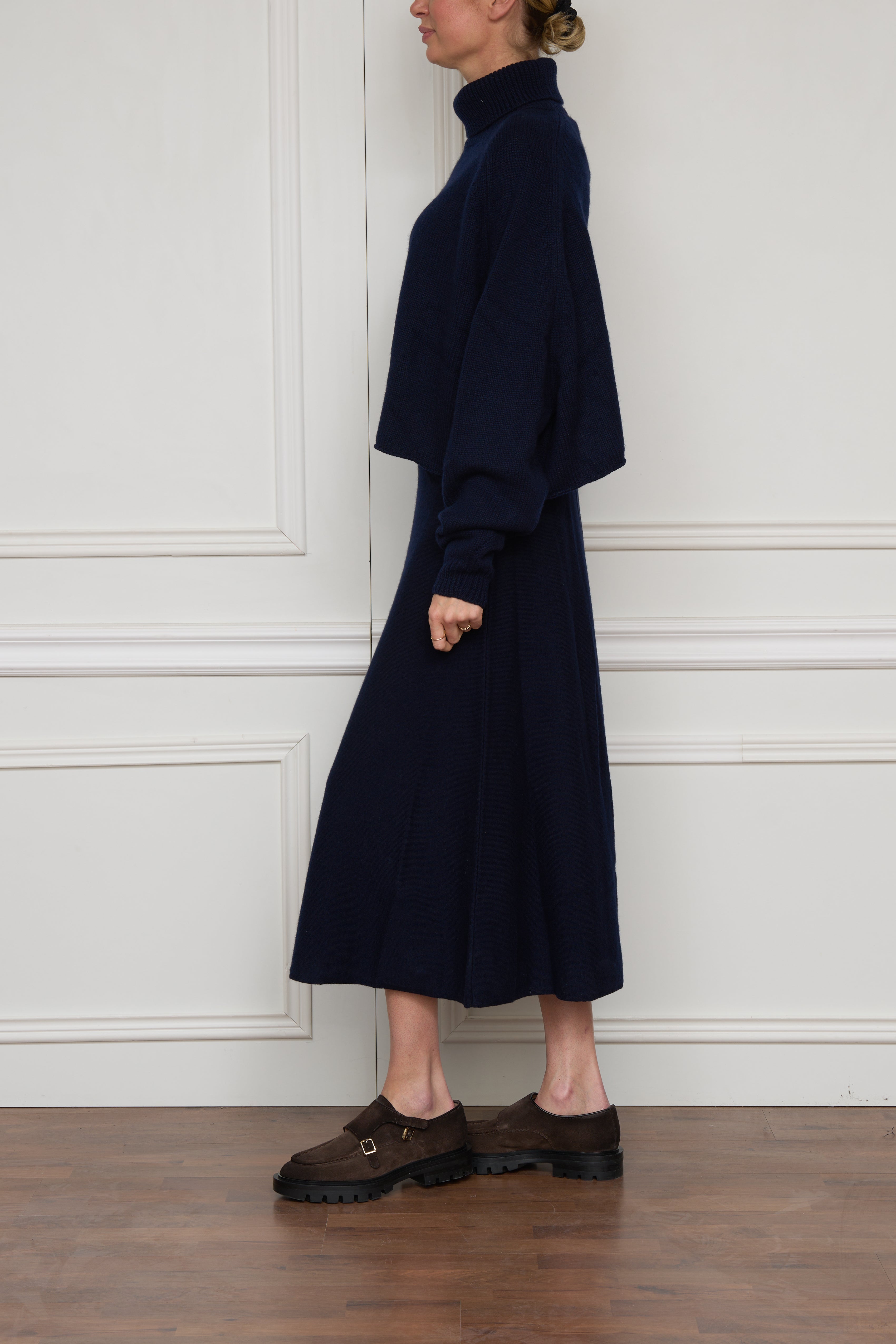 Kaschmir-Rollkragenpullover 'Cathie' in marine