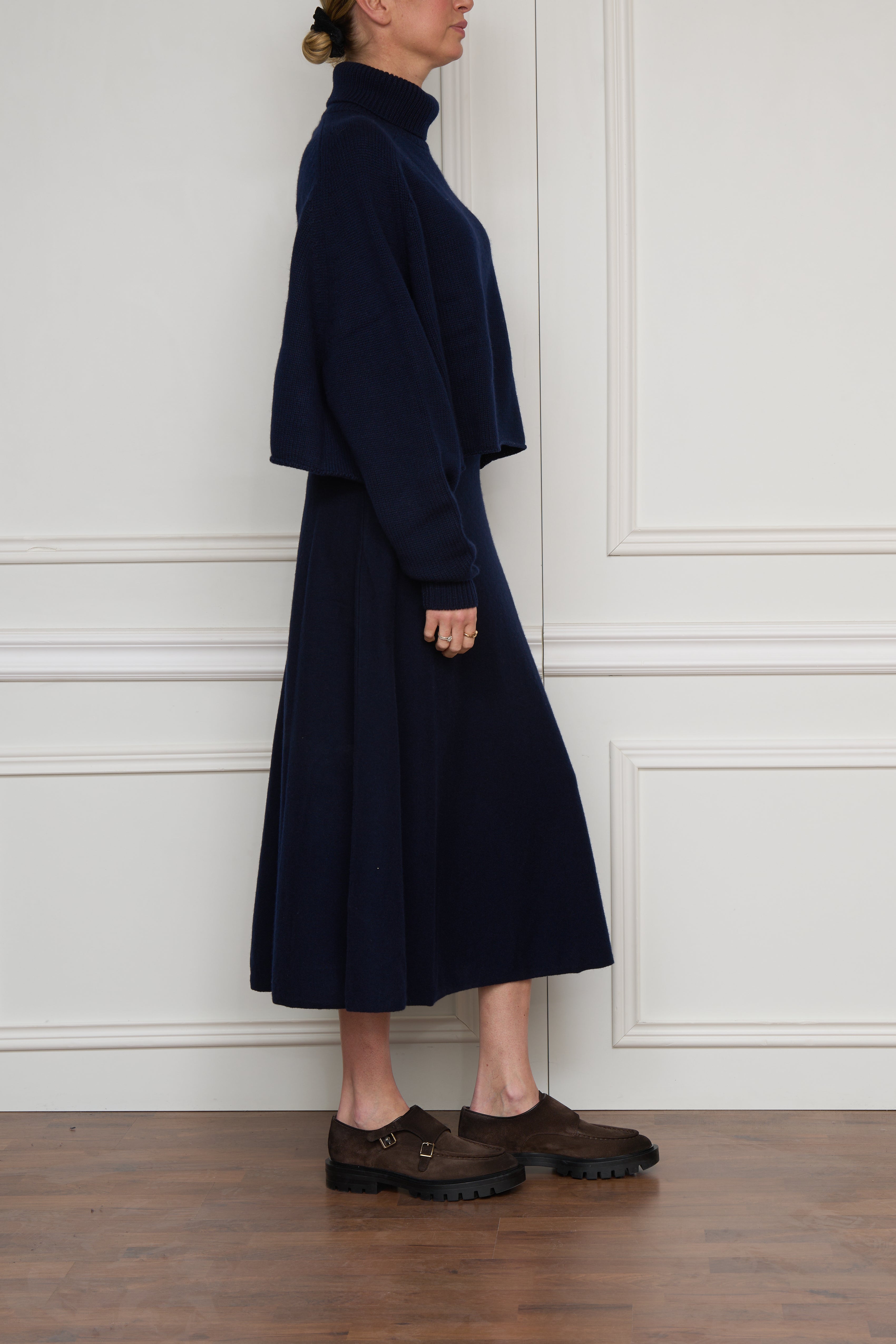 Kaschmir-Rollkragenpullover 'Cathie' in marine